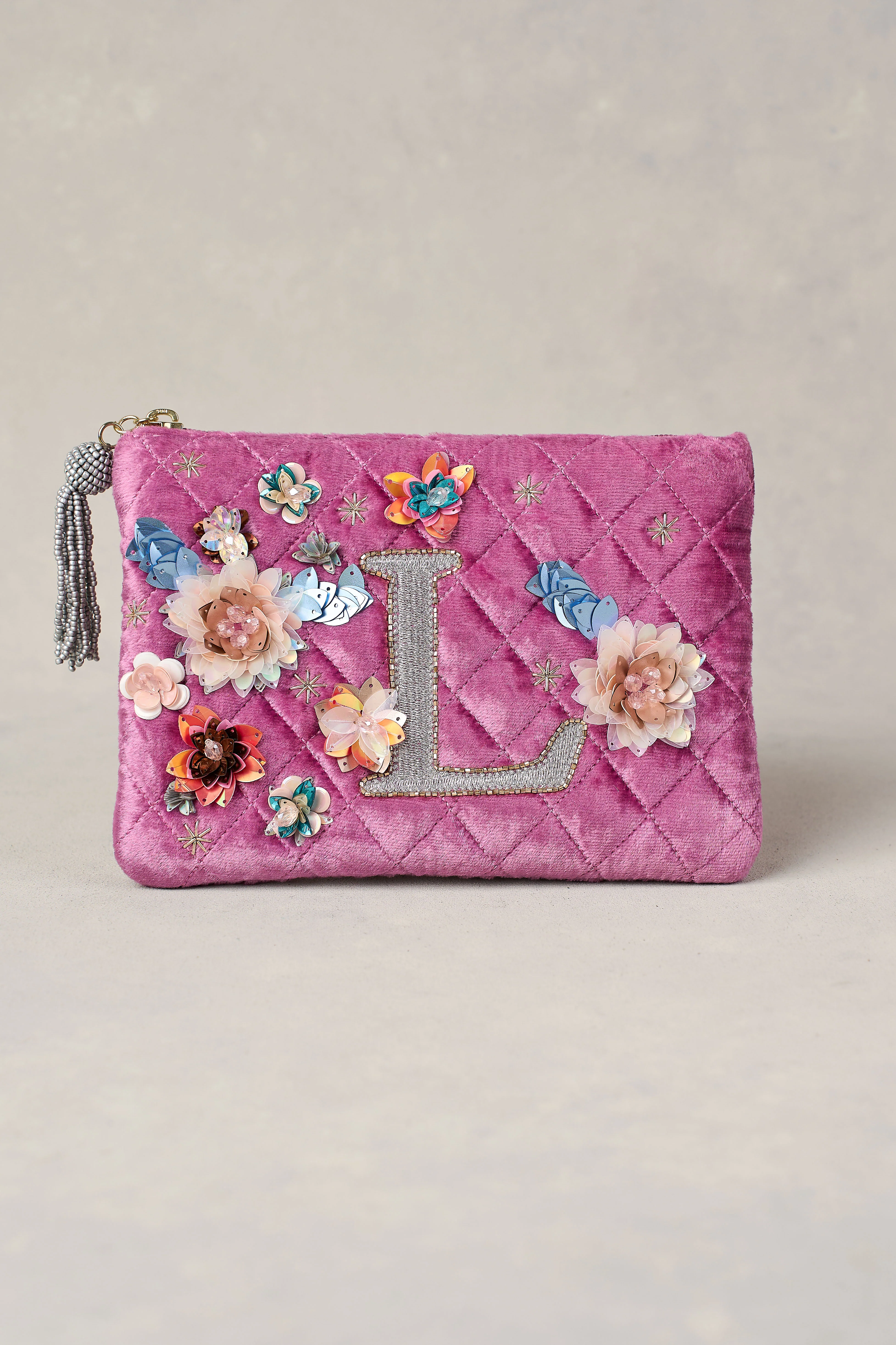 L Monogram Cosmetic Bag - Pink - Skullriy