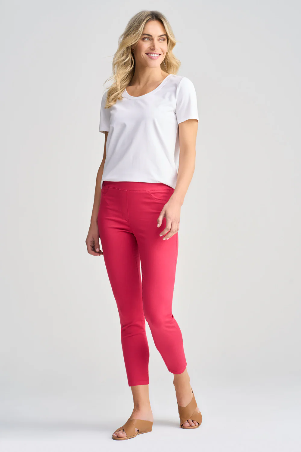 Bengajean  7/8th Skinny Leg - Dusty Rose - Skullriy