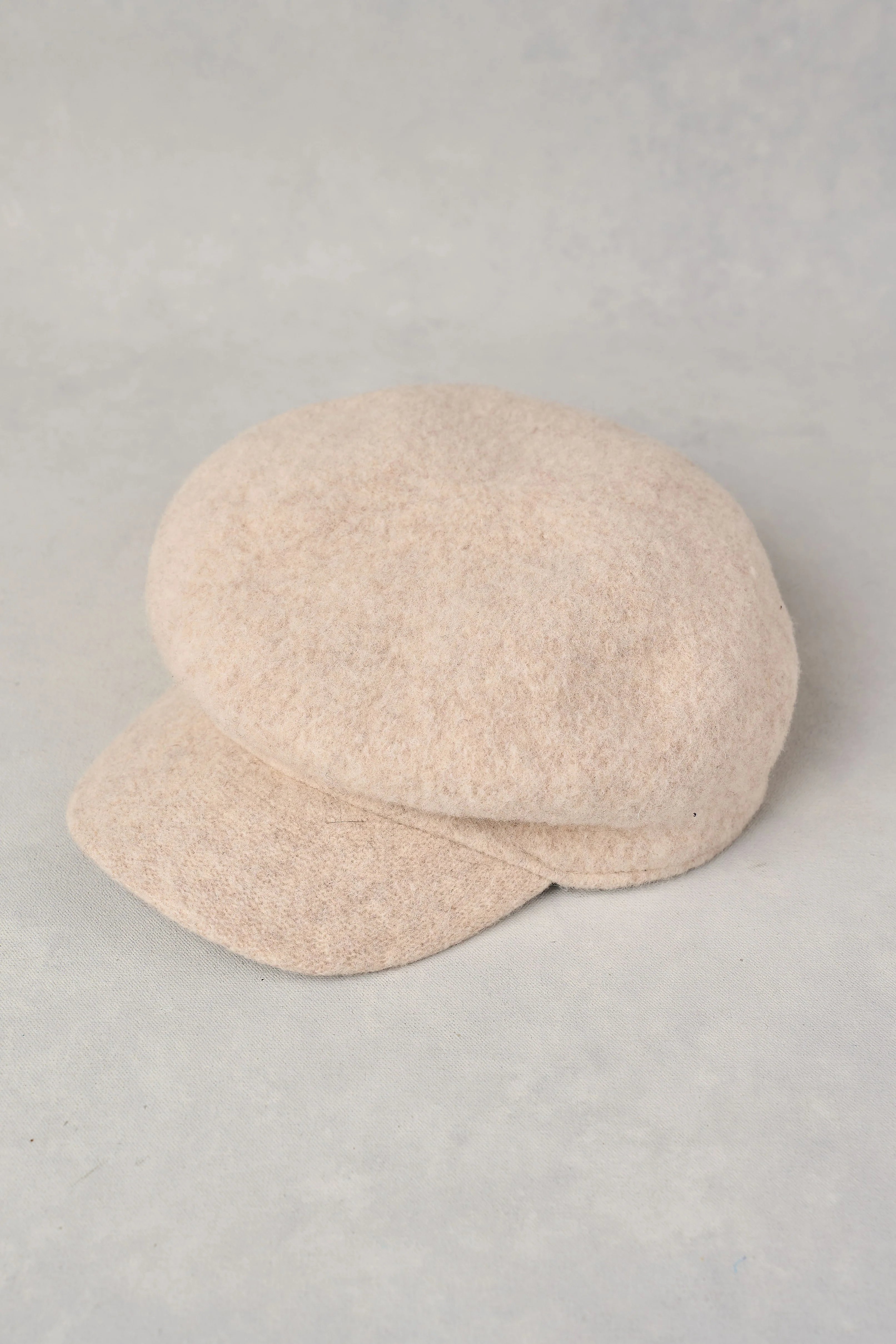 Wool Bakerboy Hat - Neutral - Skullriy