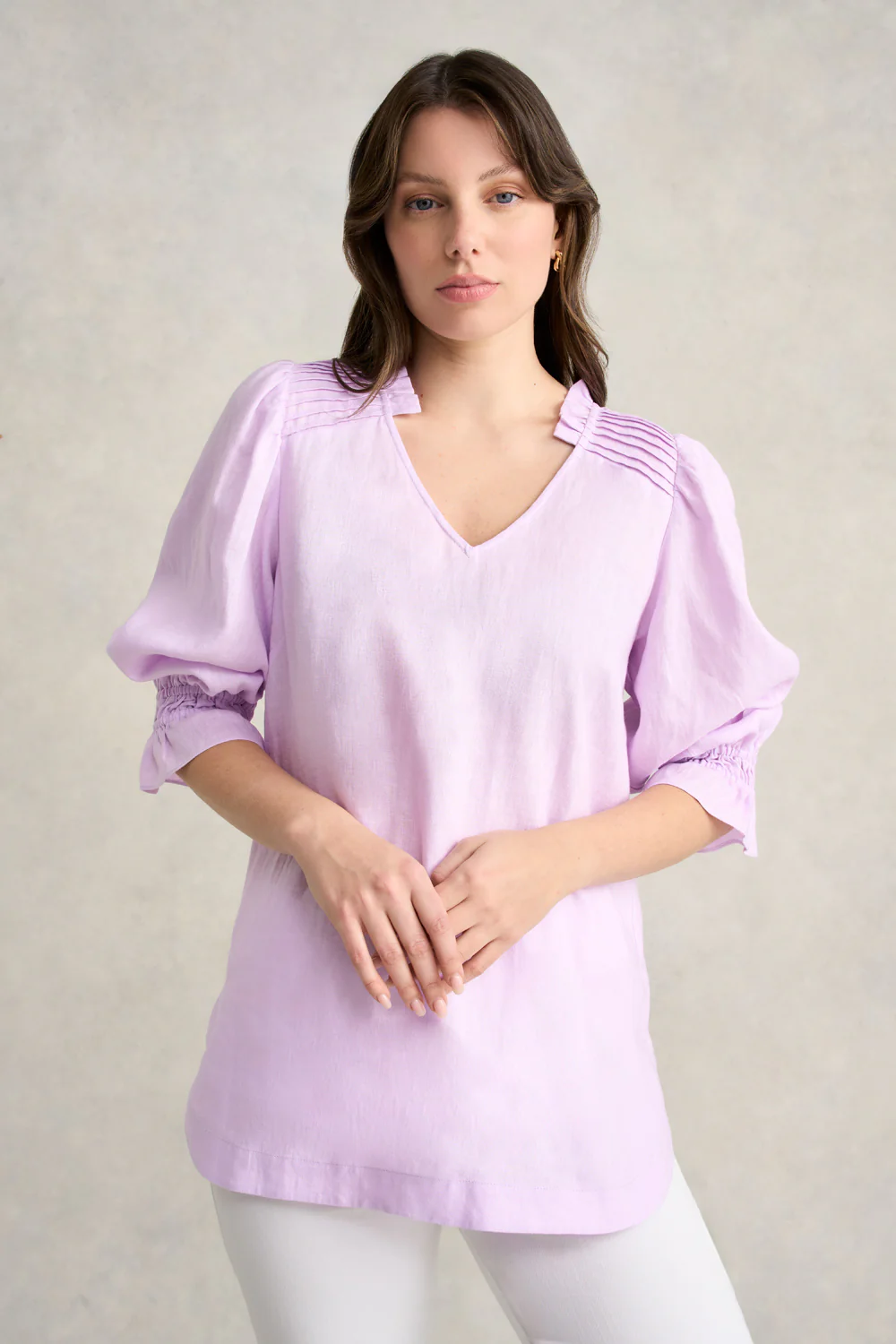 Linen Tunic - Lavender - Skullriy