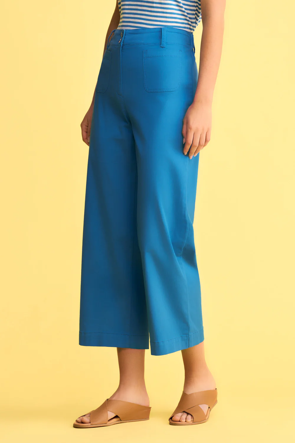 Wide Leg Pant - Indigo Blue - Skullriy