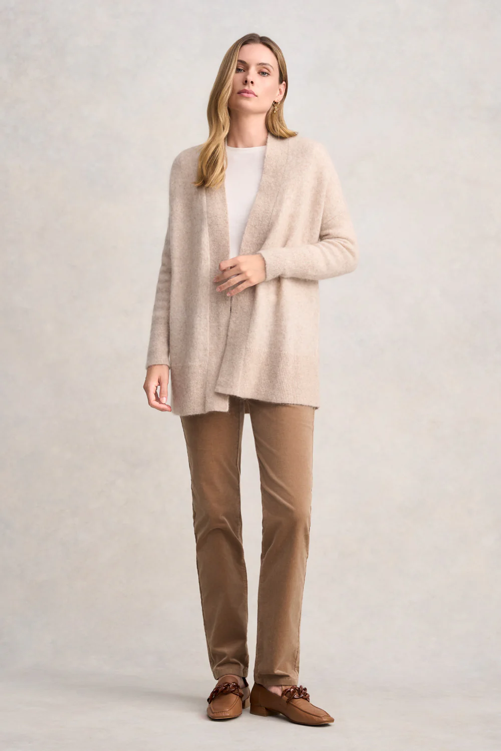 Mohair Blend Cardigan - Sable - Skullriy