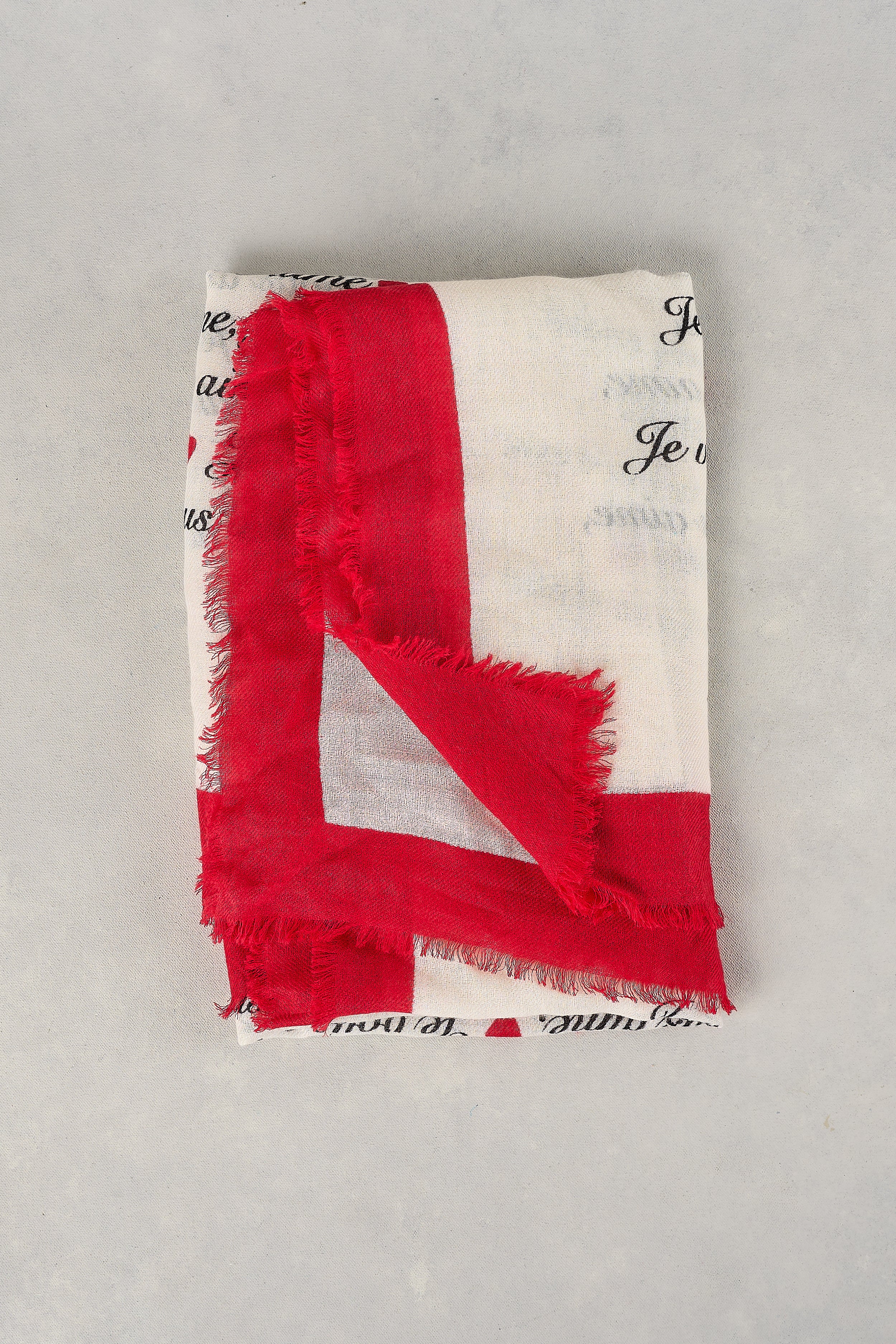 Love Language Square Scarf - Rouge - Skullriy