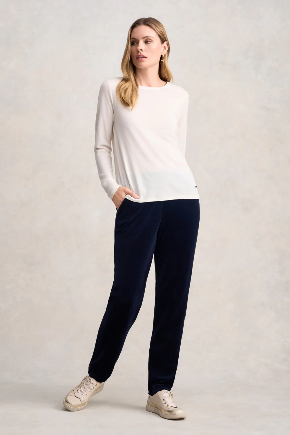 Wool Jersey Tee - Cream - Skullriy