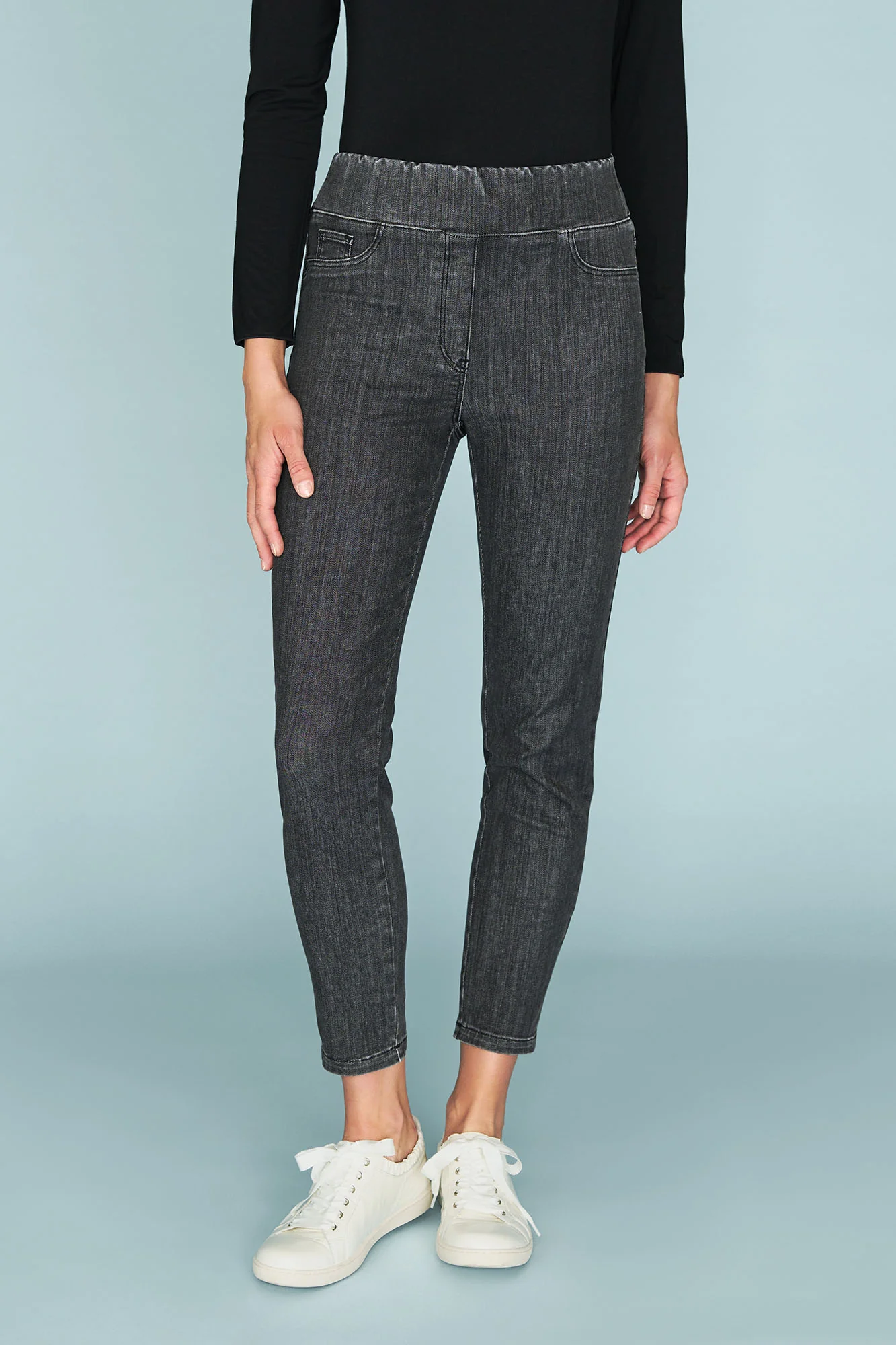 Bengajean  7/8th Skinny Leg - Deep Grey - Skullriy