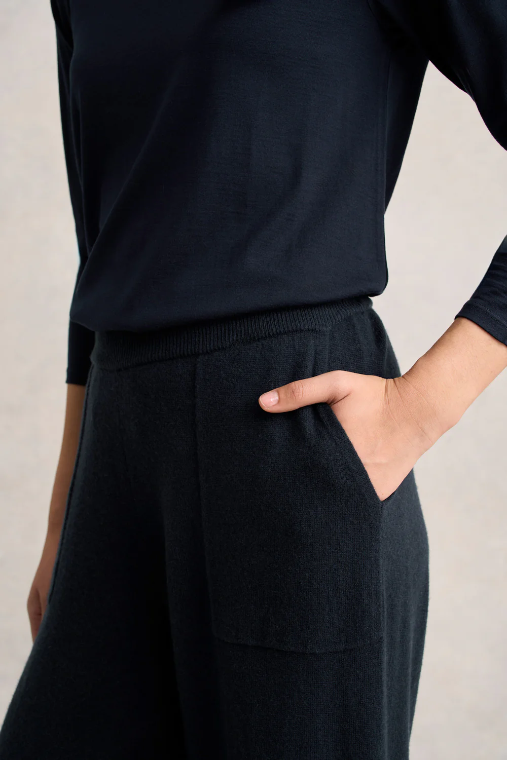 Wool Cashmere Pant - Ink - Skullriy