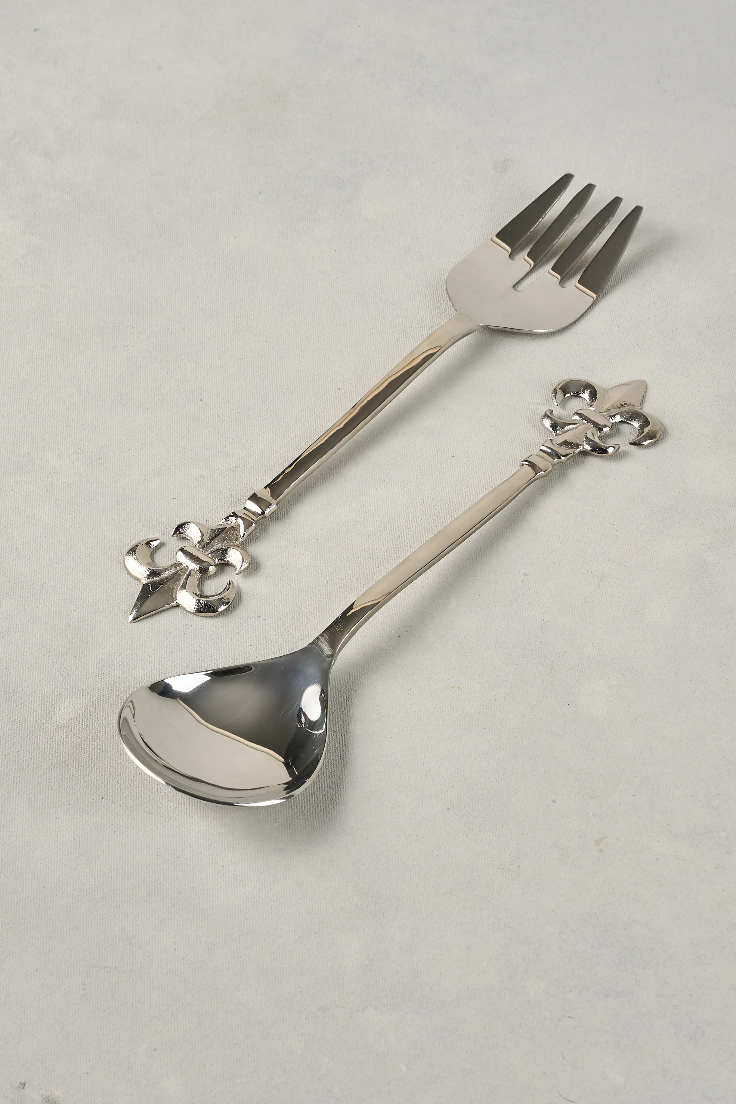 Fleaur De Lys Salad Servers - Skullriy