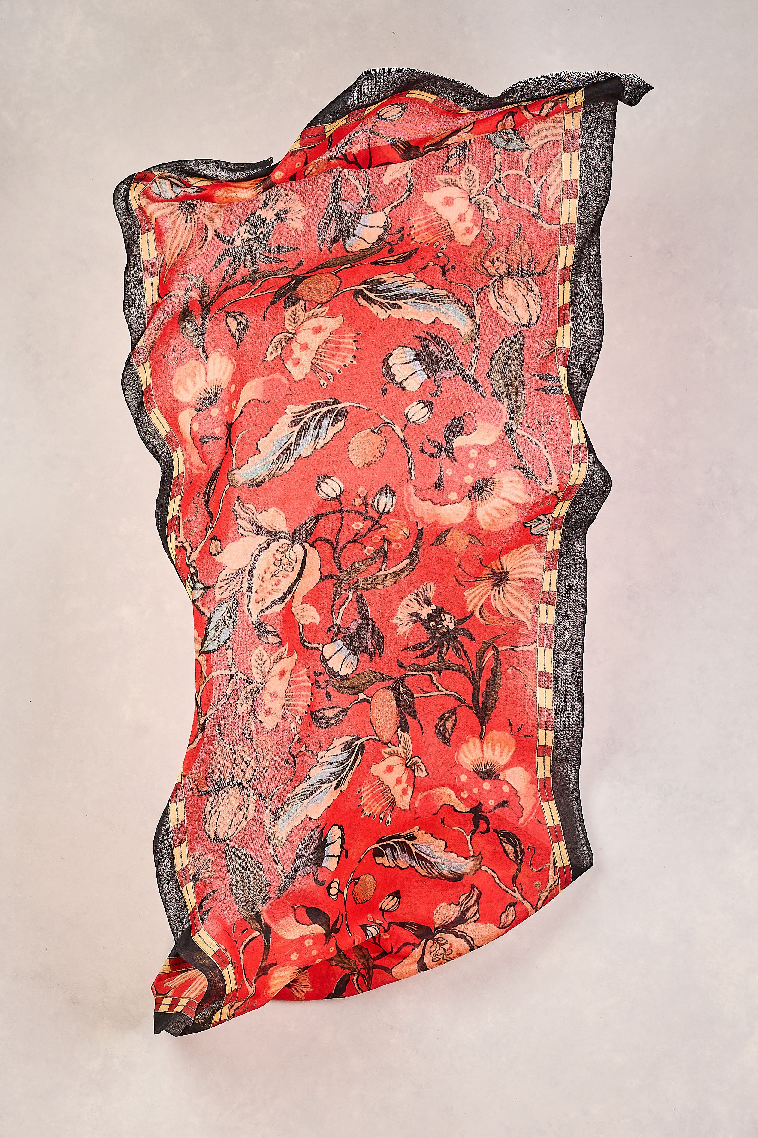 Rouge Garden Wool Scarf - Multicolour - Skullriy