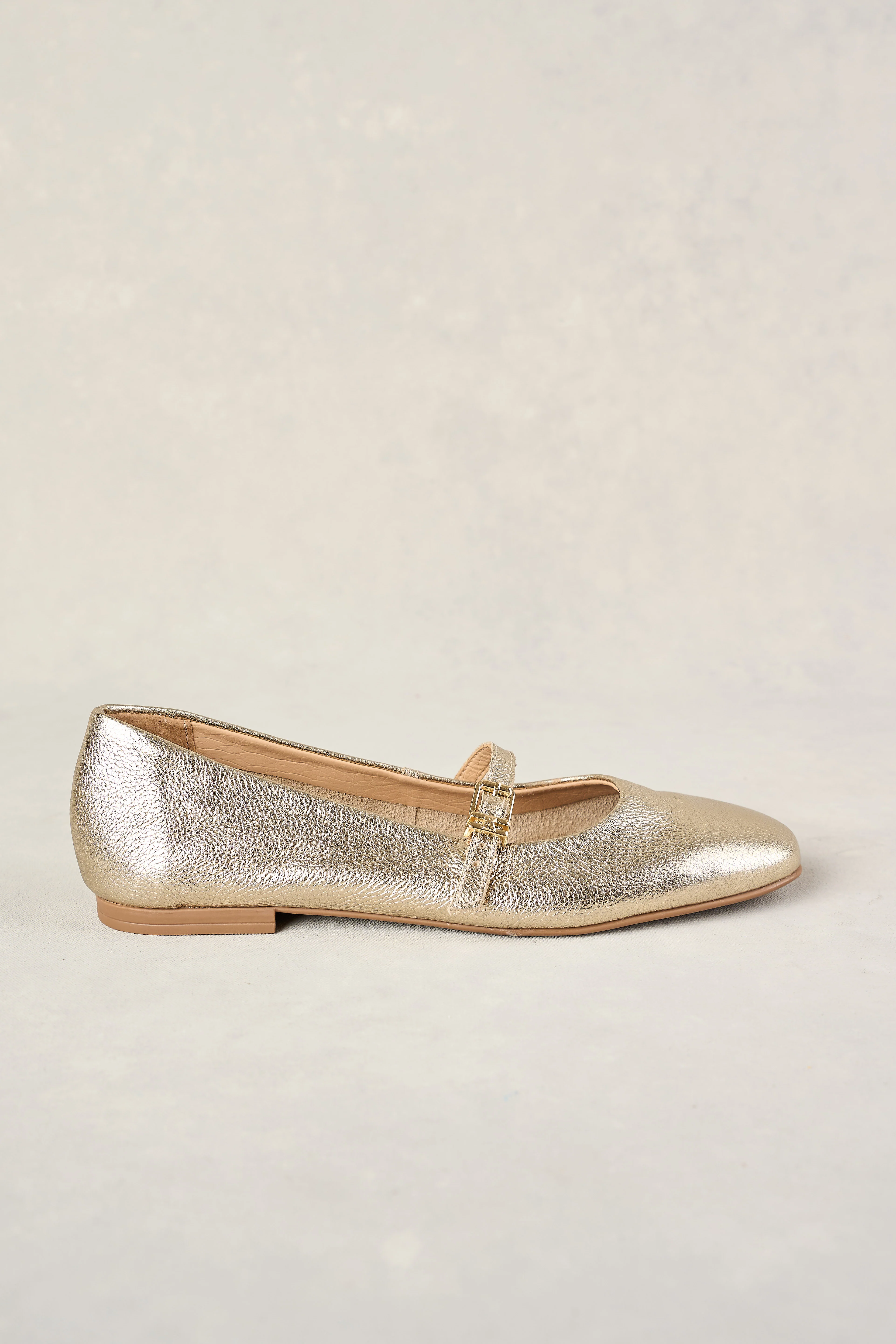 Nolita Ballet Flat - Gold - Skullriy
