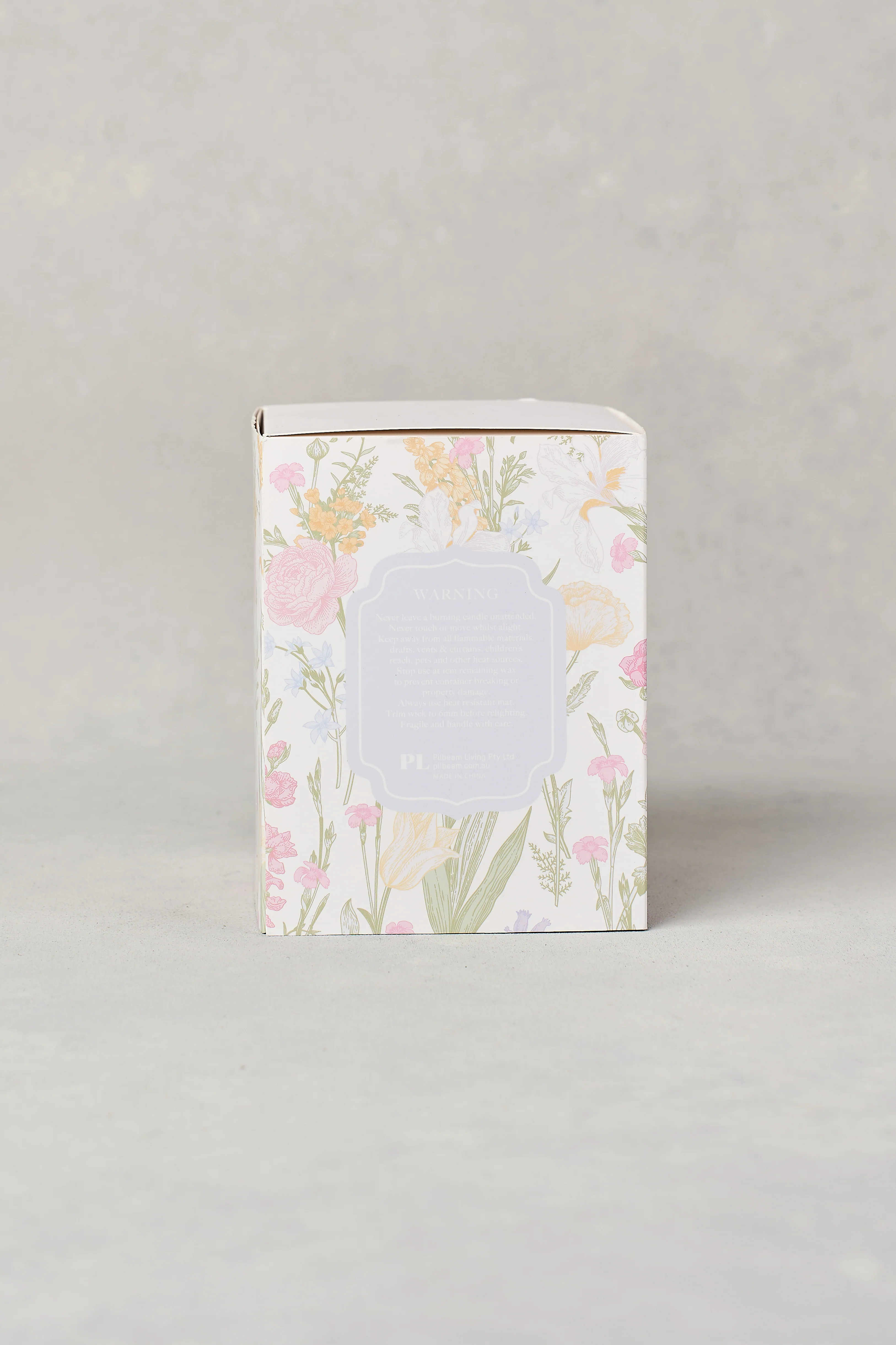 Floral Garden Glass Cloche Candle - Skullriy