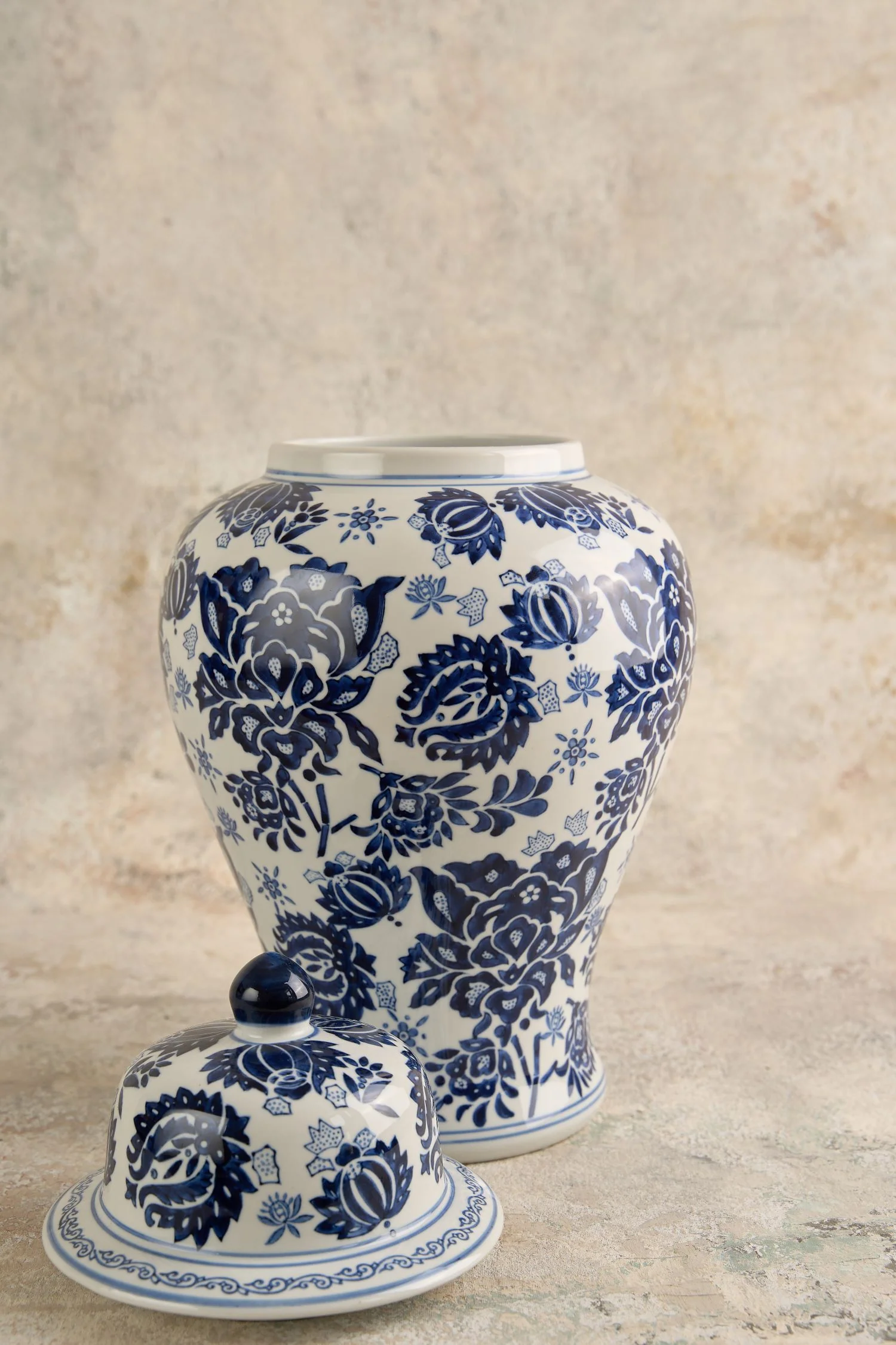 French Blue Temple Jar - Skullriy