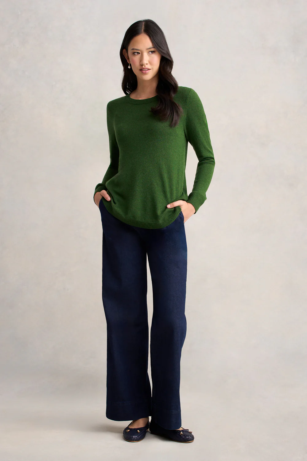 Wool Cashmere Jumper - Clover - Skullriy