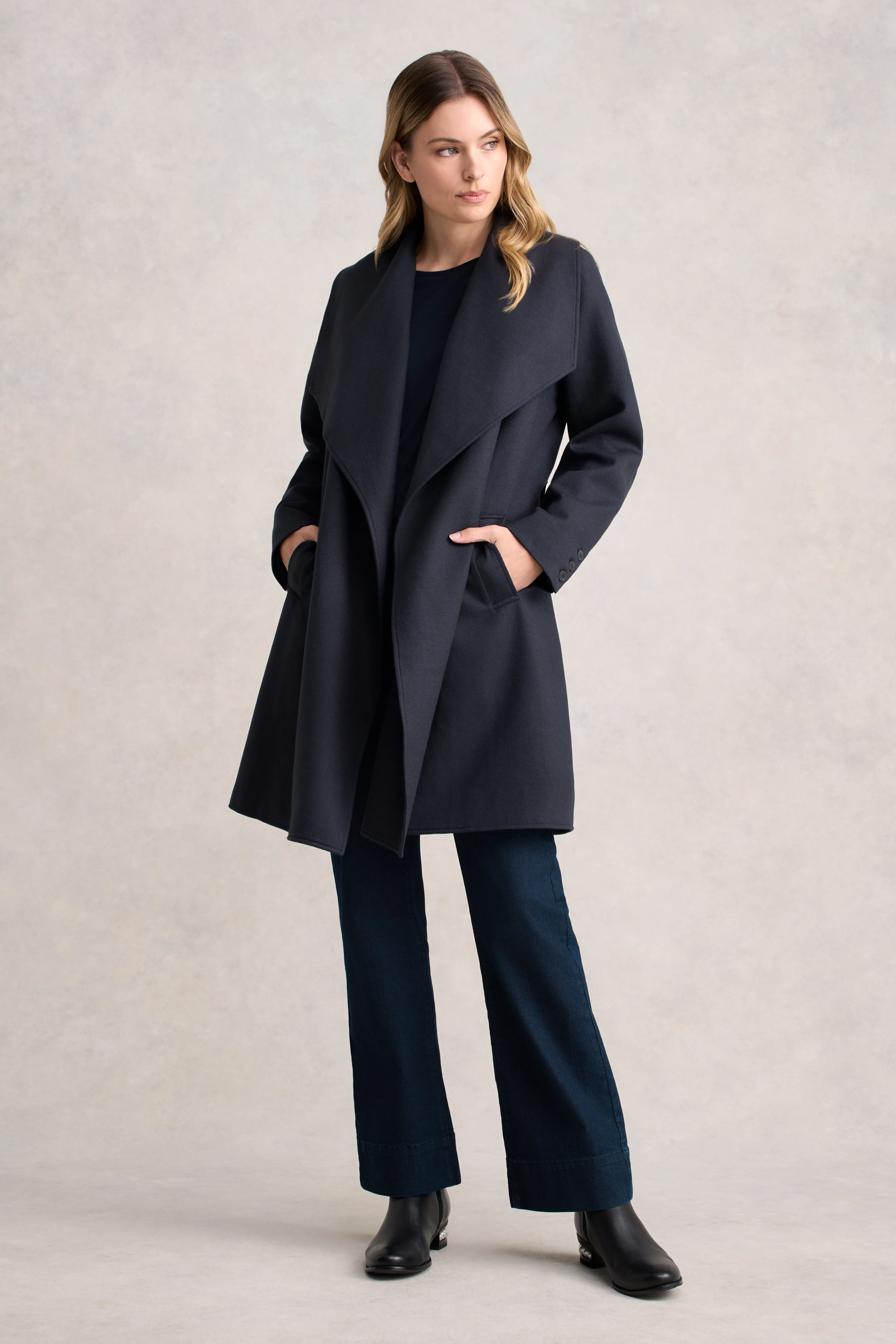 Wool Coatigan - Steel Grey - Skullriy