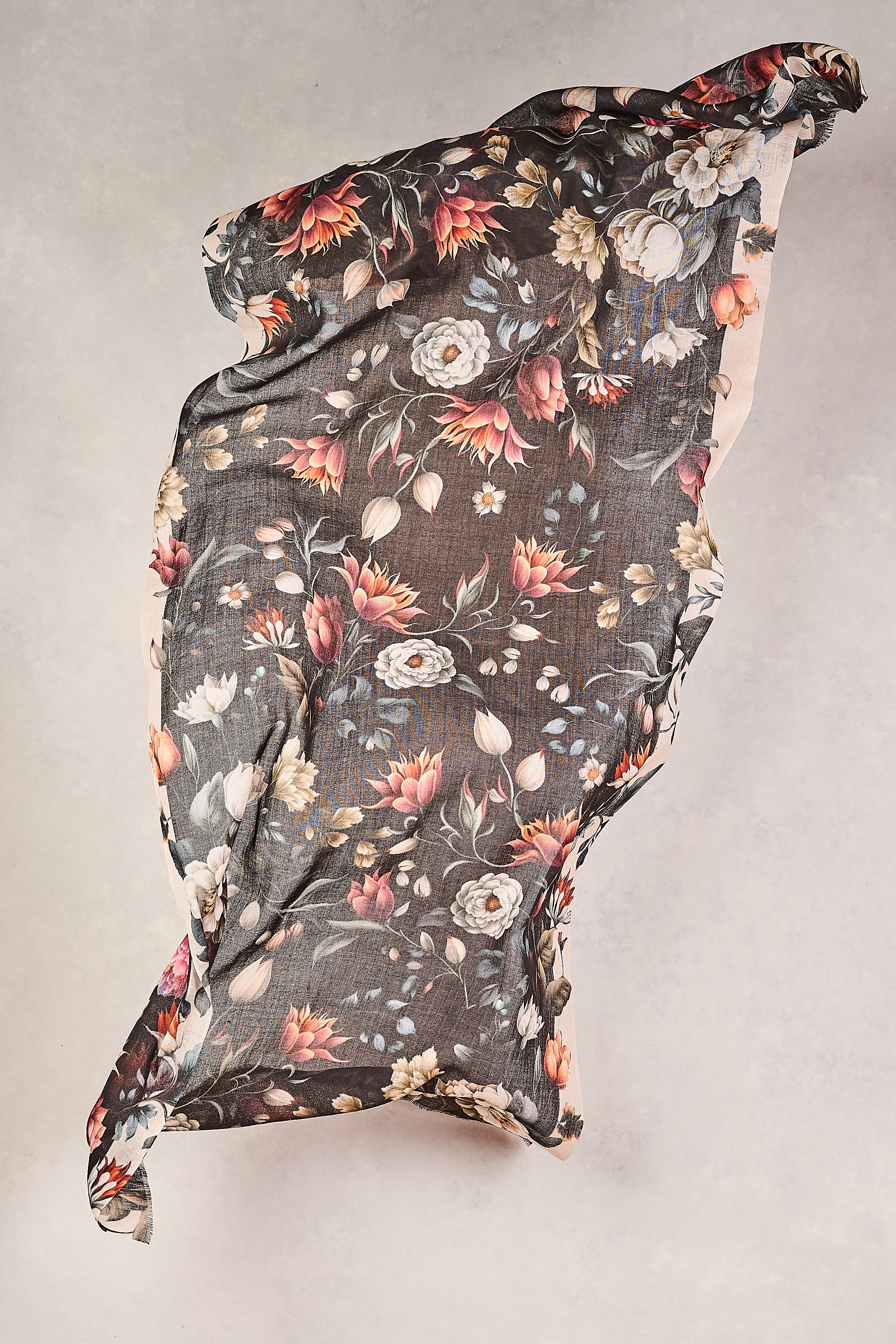 Romantic Floral Scarf - Multi - Skullriy