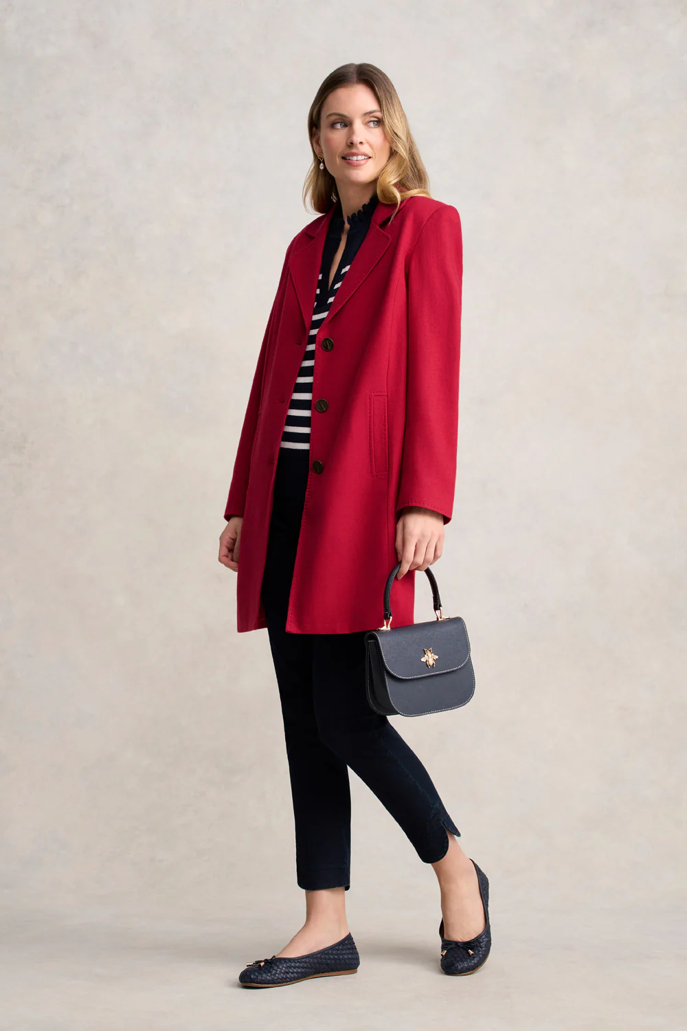Wool Coat - Rouge - Skullriy