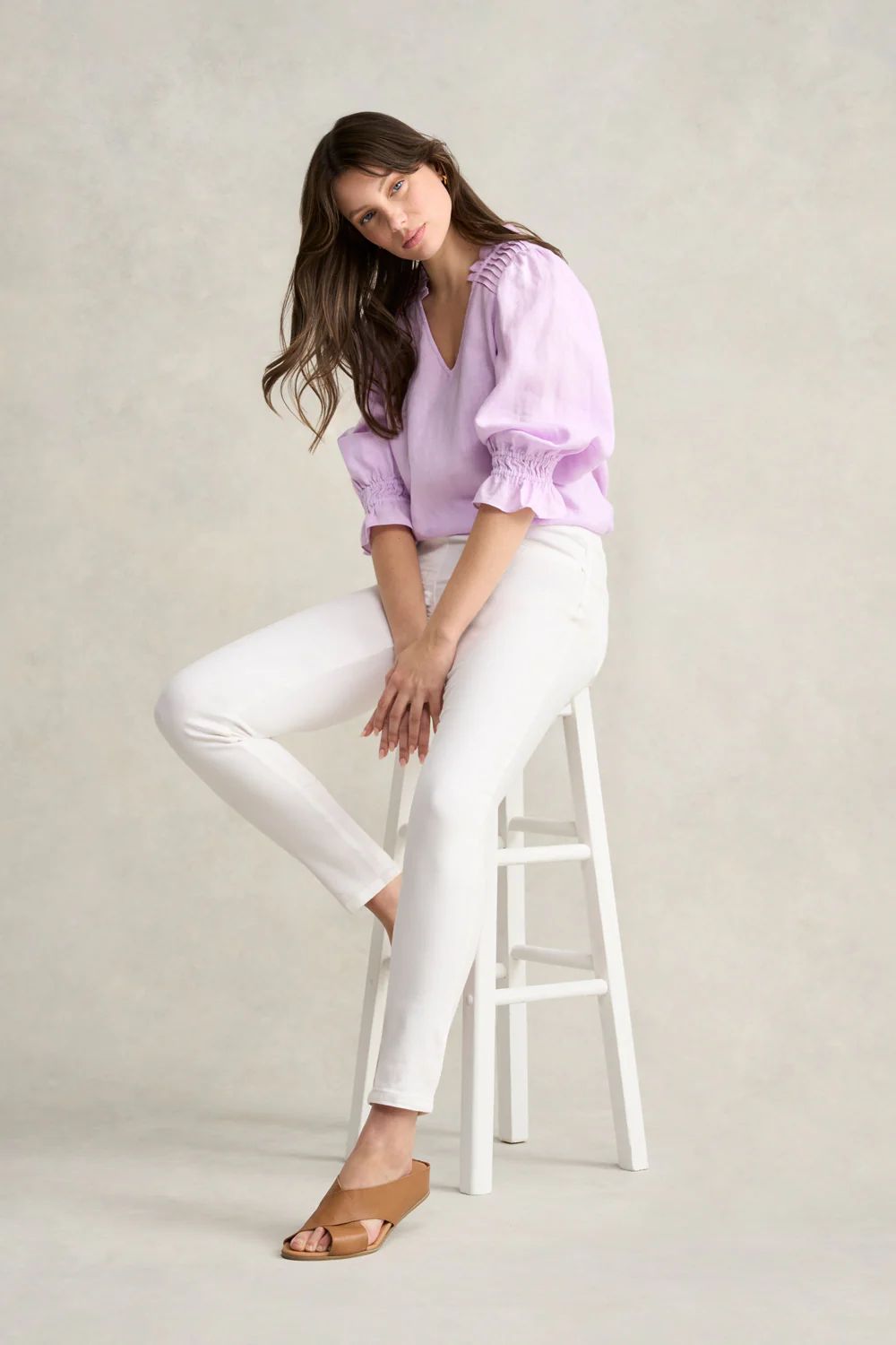 Linen Tunic - Lavender - Skullriy