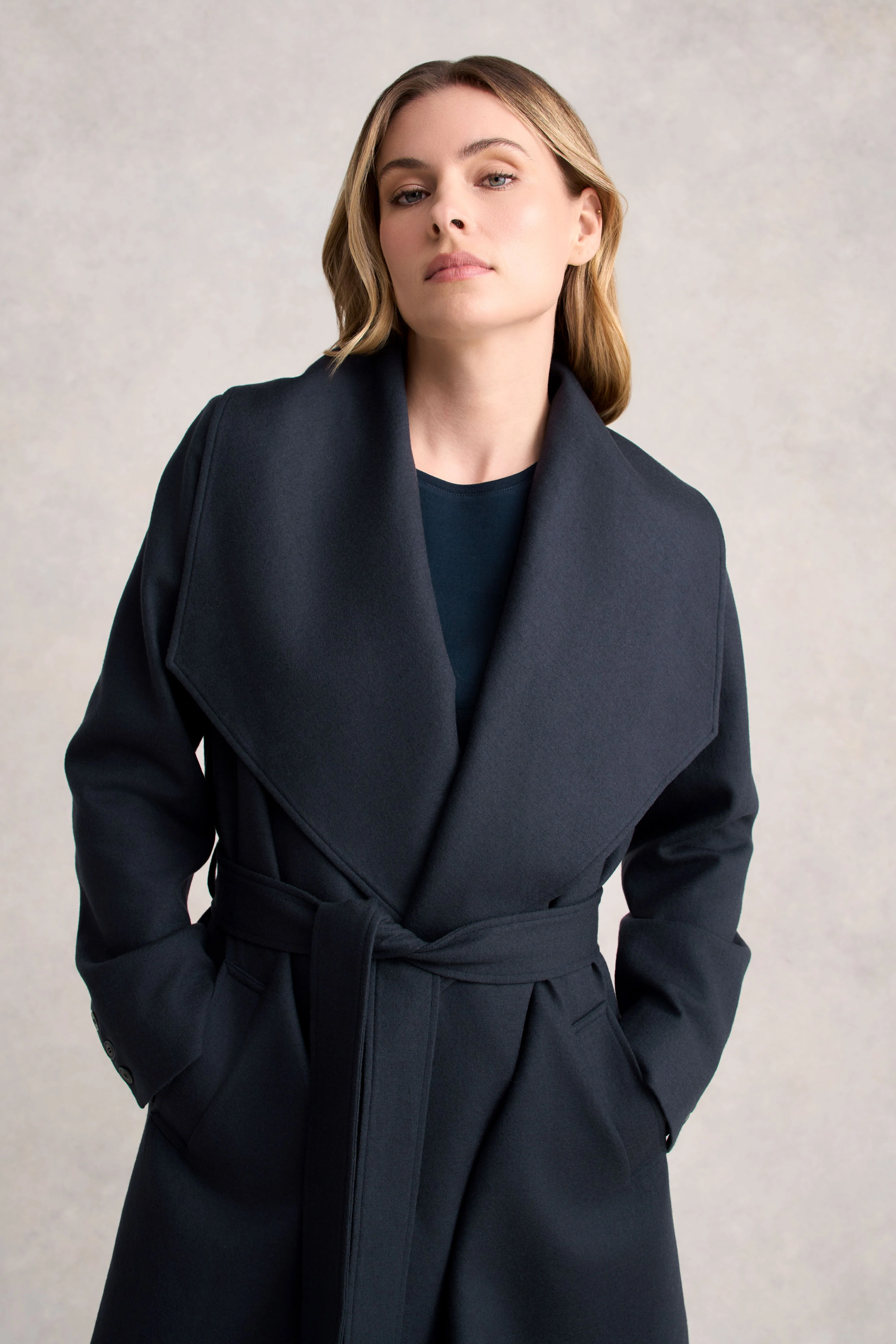 Wool Coatigan - Steel Grey - Skullriy