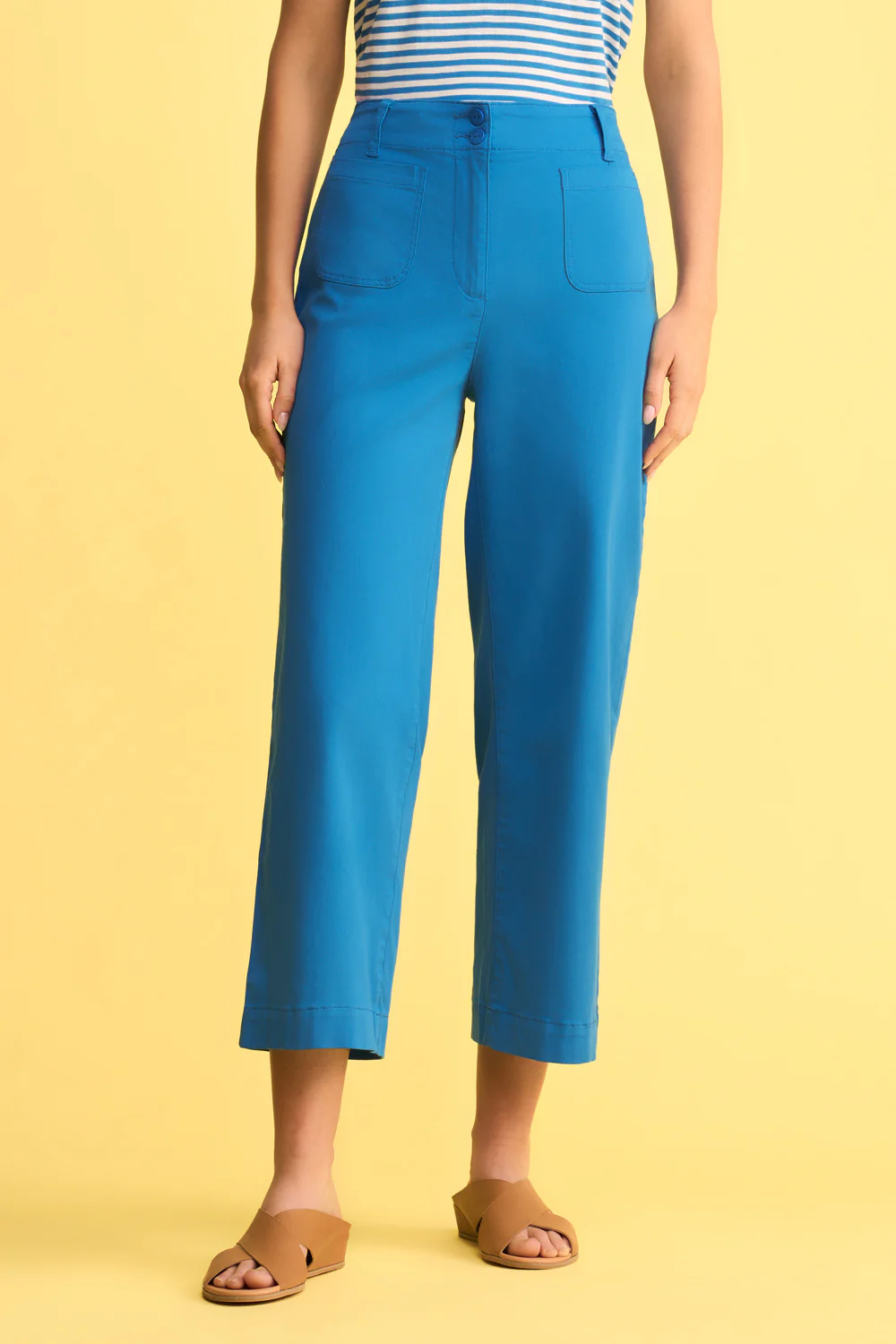 Wide Leg Pant - Indigo Blue - Skullriy