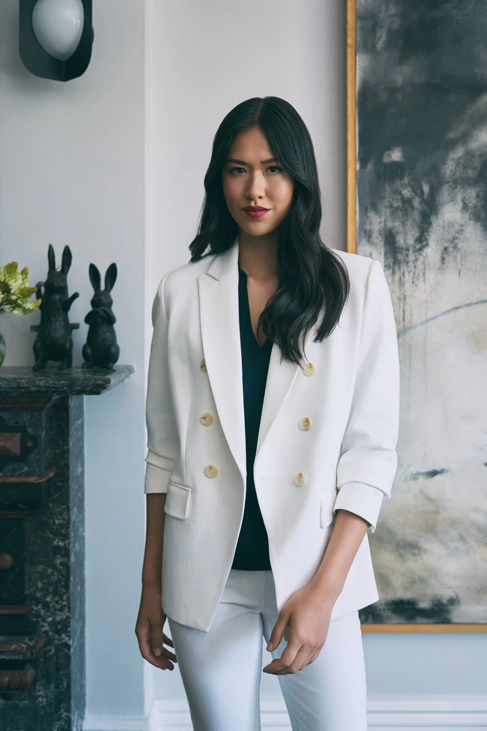 Ponte Blazer - White - Skullriy