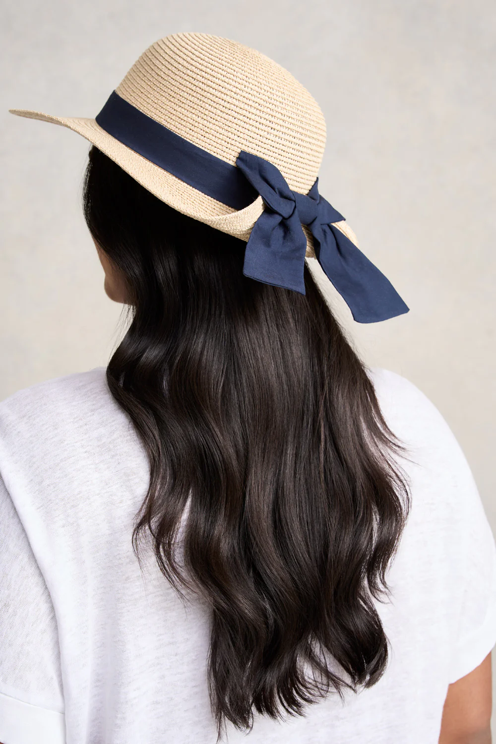 Jane Bow Trim Cloche - Natural - Skullriy