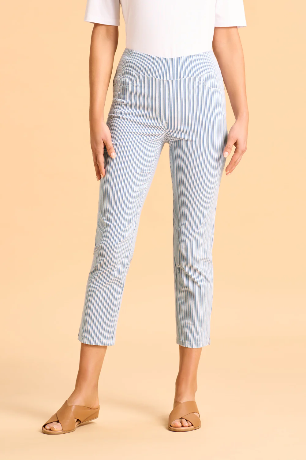 Bengajean  3/4 Seersucker - Navy & White Stripe - Skullriy