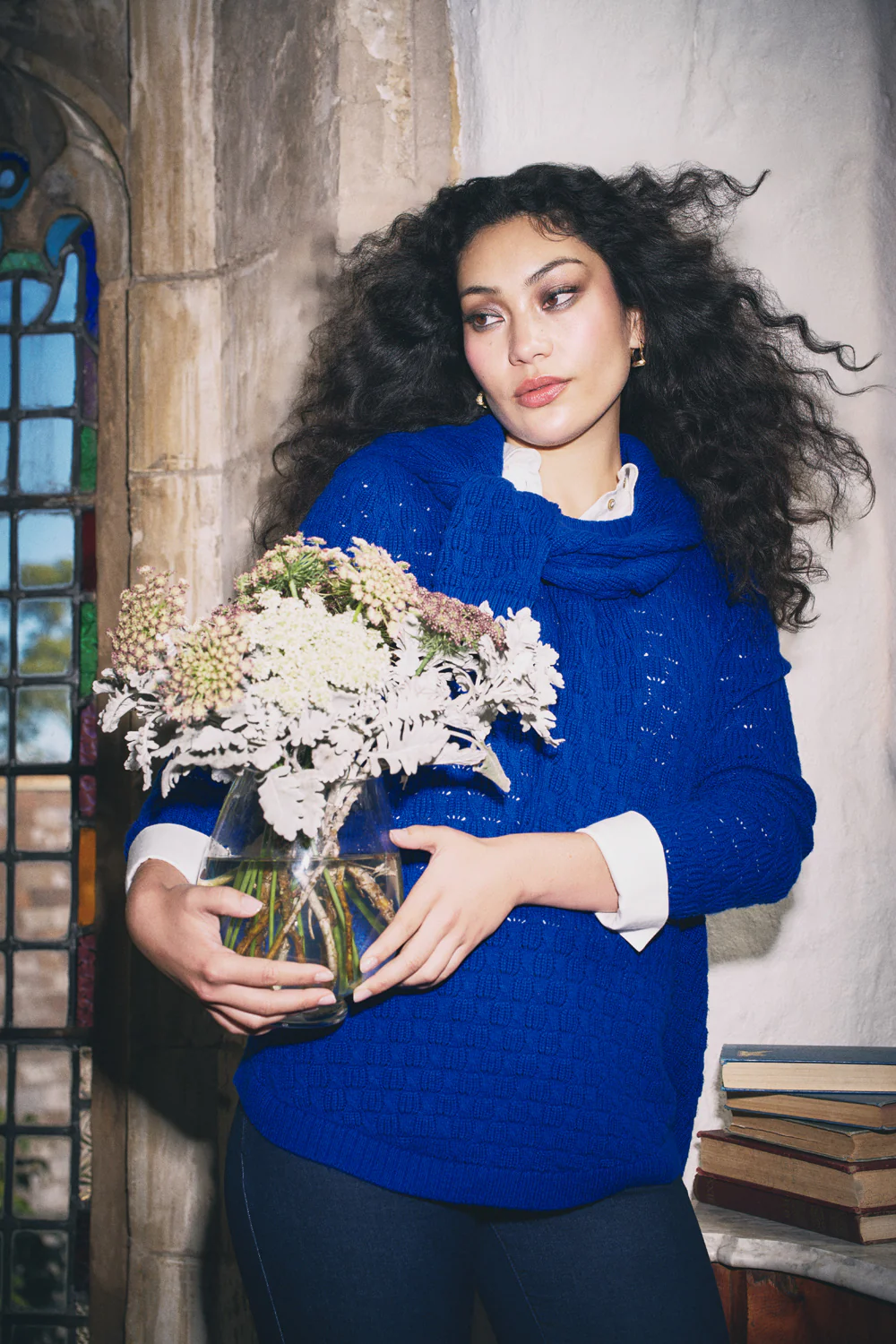 Cotton Wool Bubble Jumper - Electric Blue - Skullriy