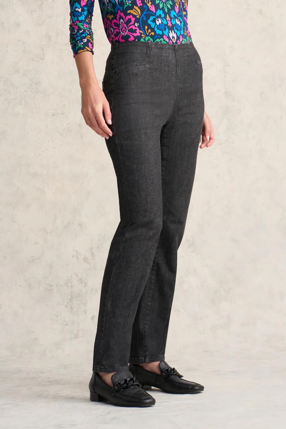 The Frenchie Straight Leg - Deep Grey - Skullriy