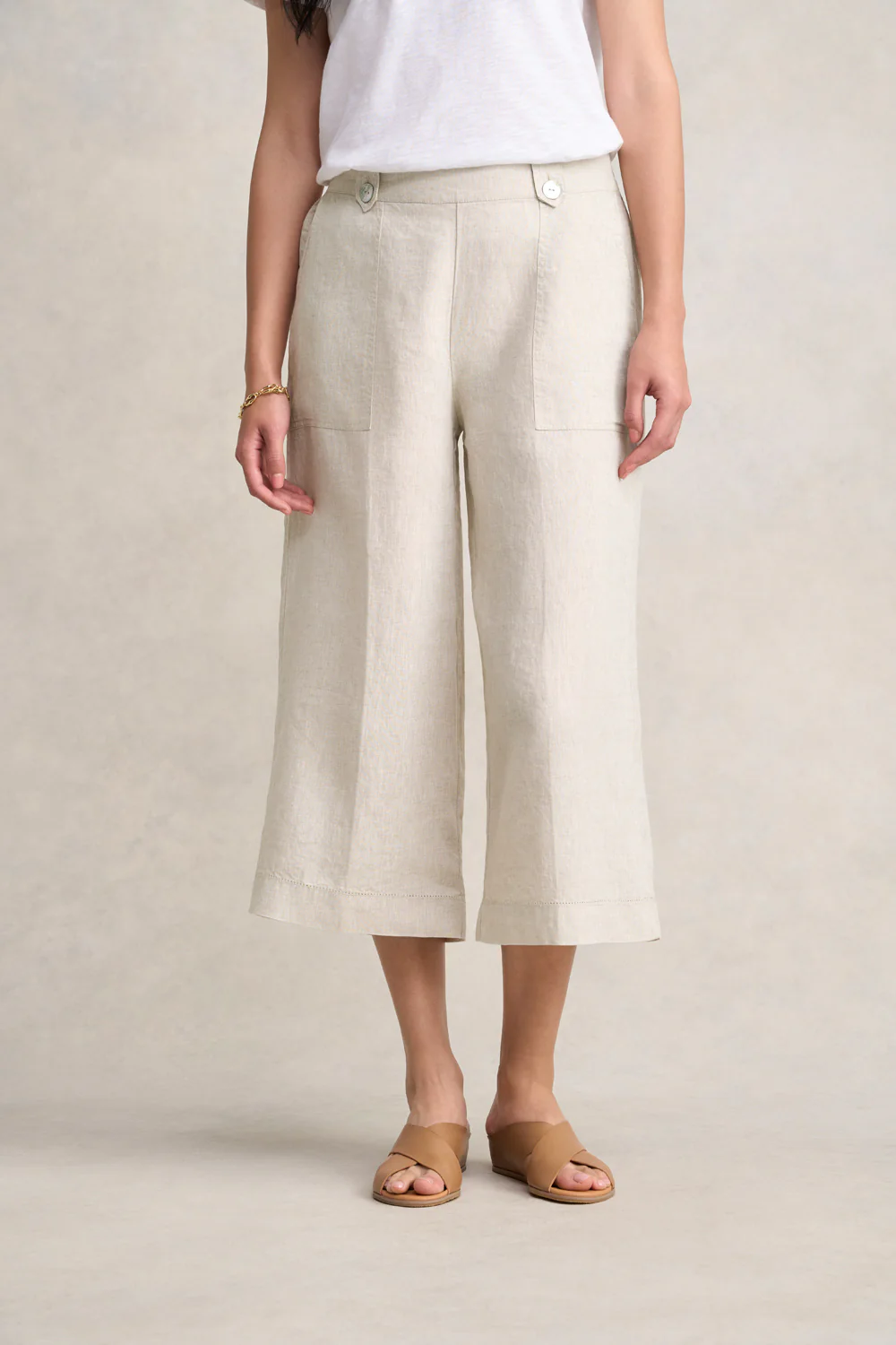 Linen Culotte - Natural Cross Dye - Skullriy