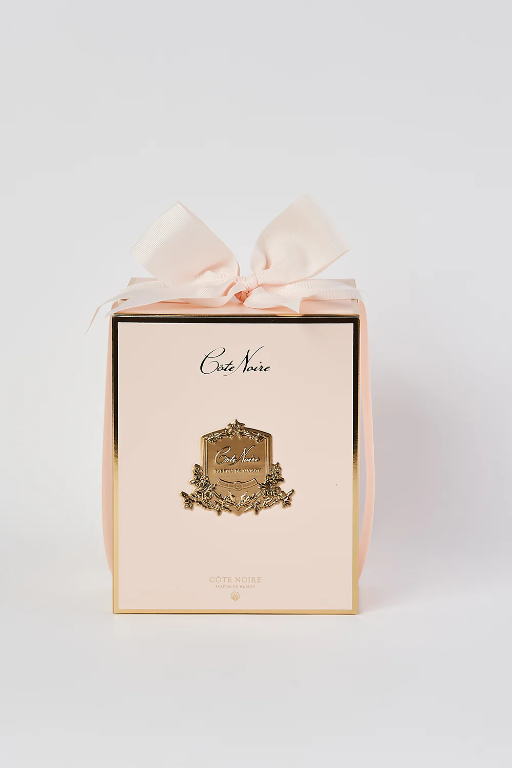 C te Noire Round Art Deco Pink Candle - Skullriy