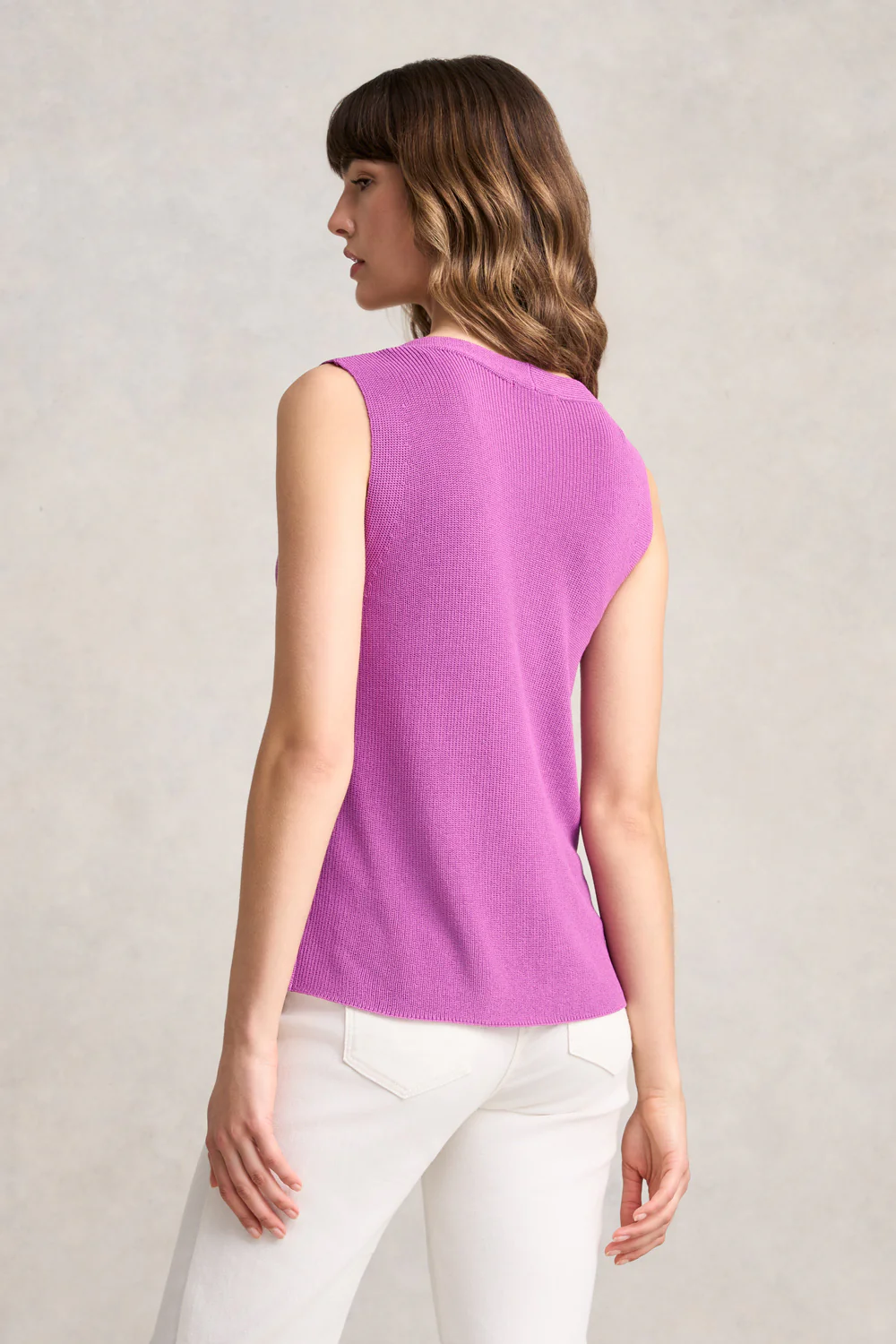 V-Neck Knitted Tank - First Bloom - Skullriy