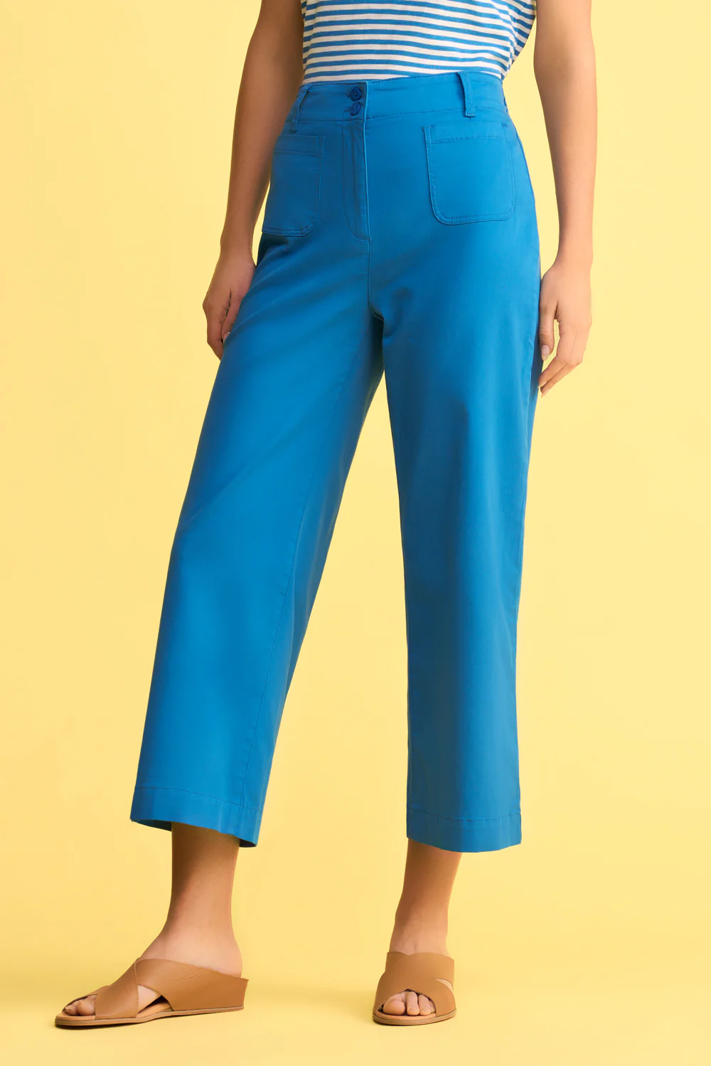 Wide Leg Pant - Indigo Blue - Skullriy
