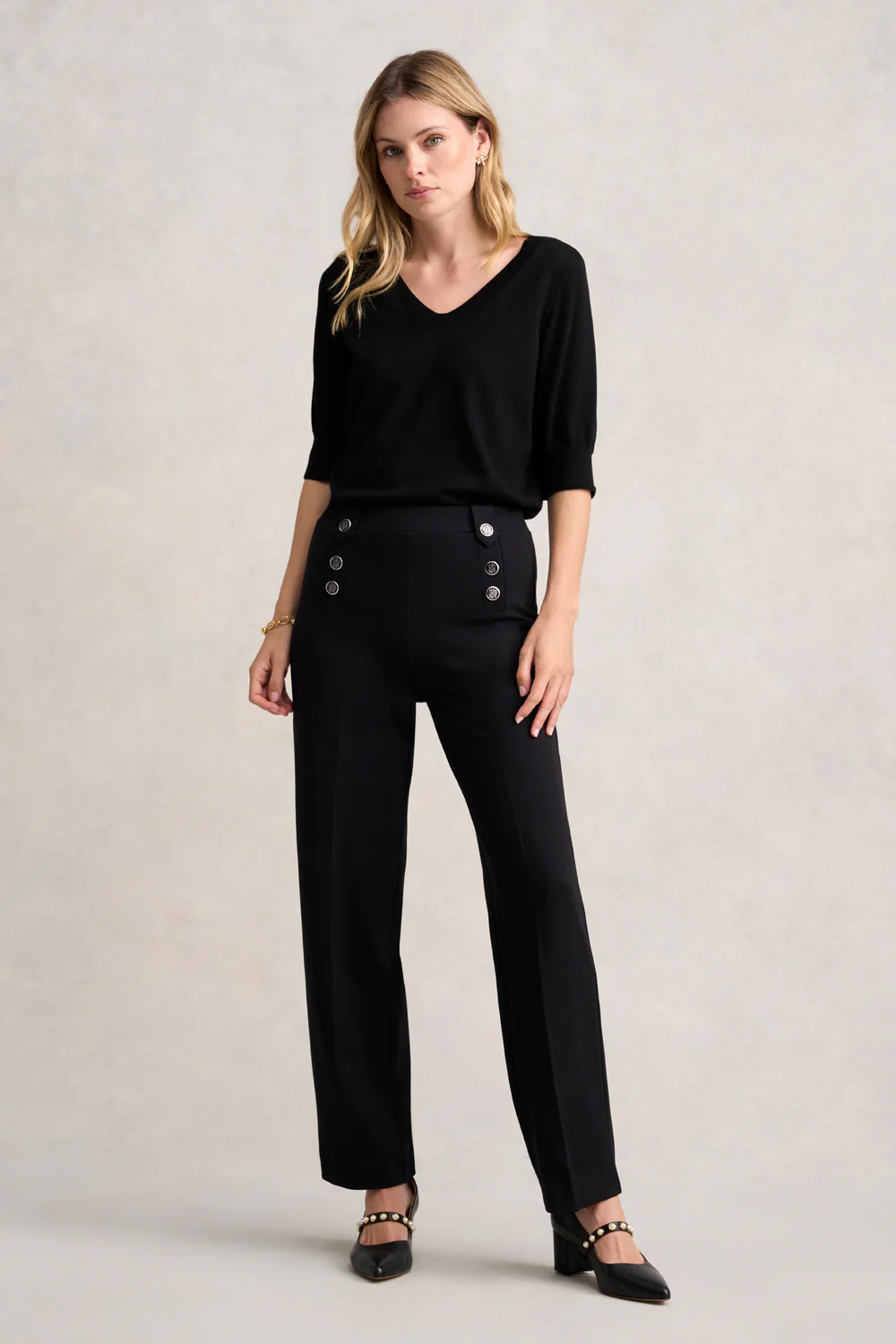 Sailor Ponte Pant - Black - Skullriy