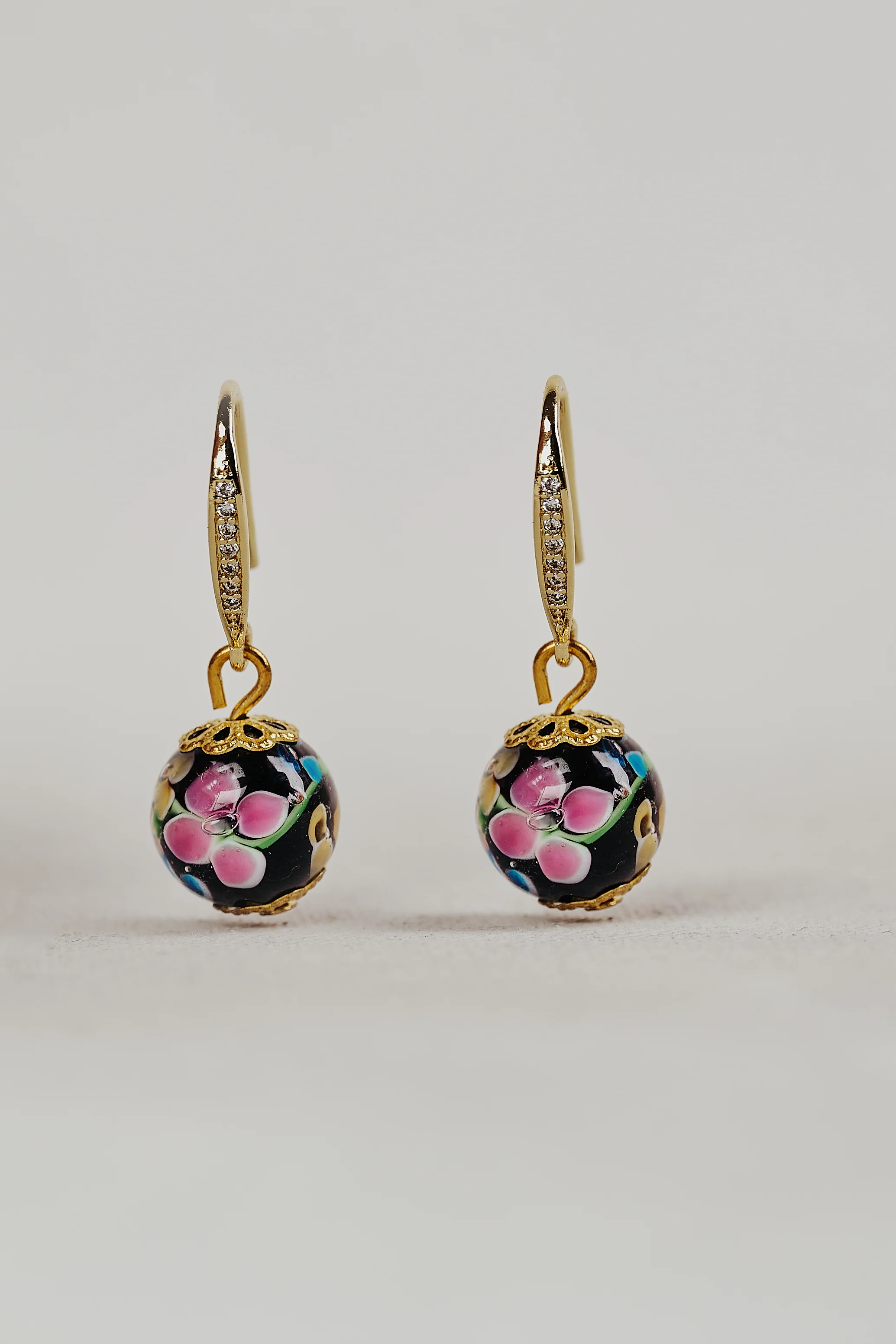 Harper Glass Bead Earrings - Multi - Skullriy