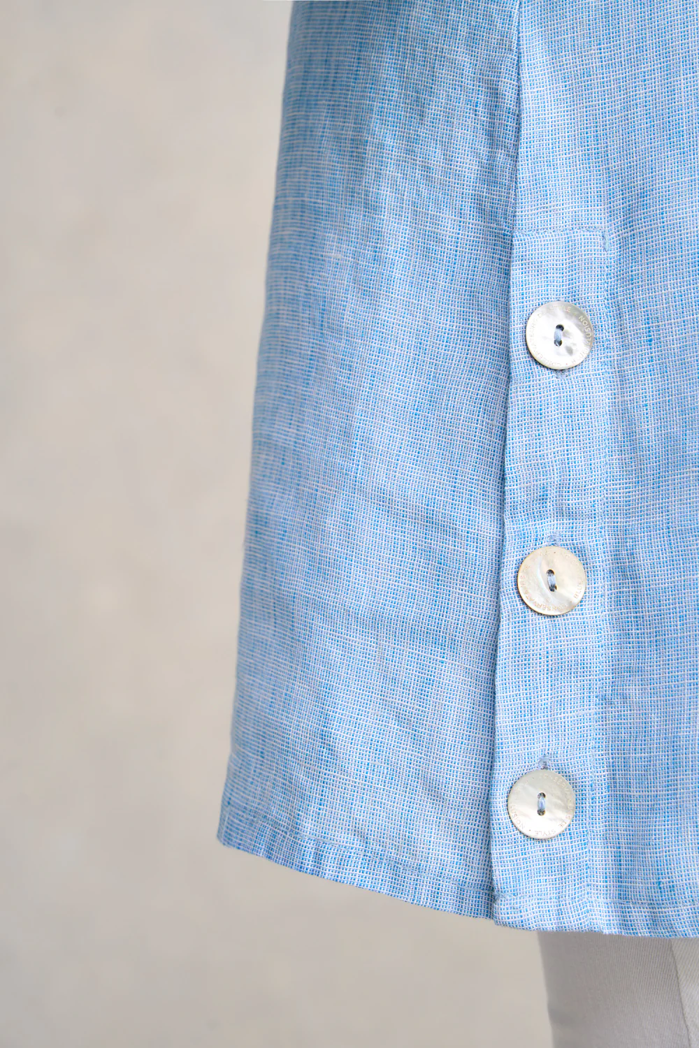 Linen Tunic - Chambray Cross Dye - Skullriy