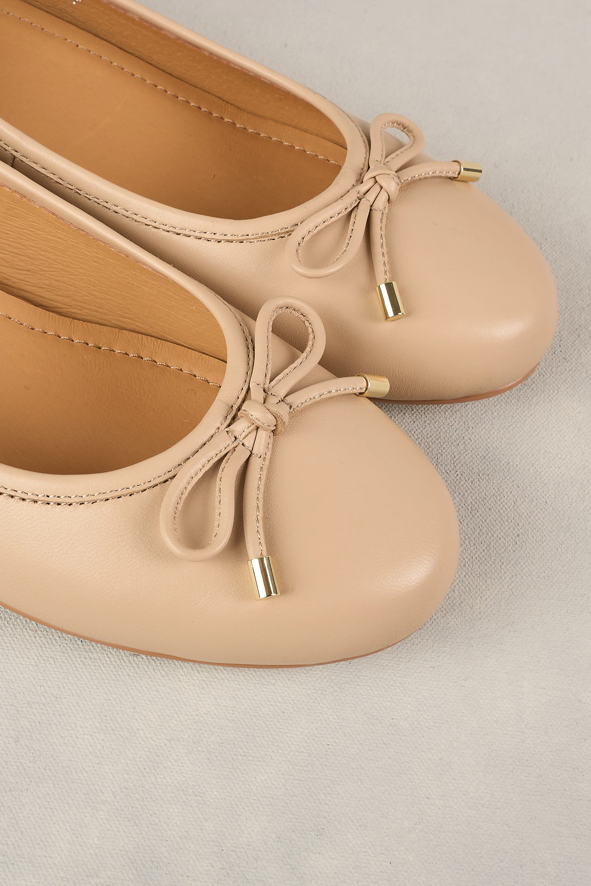 Jolie Pearl Ballet Flat - Nude - Skullriy