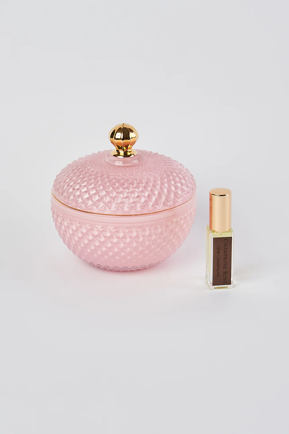 C te Noire Round Art Deco Pink Candle - Skullriy