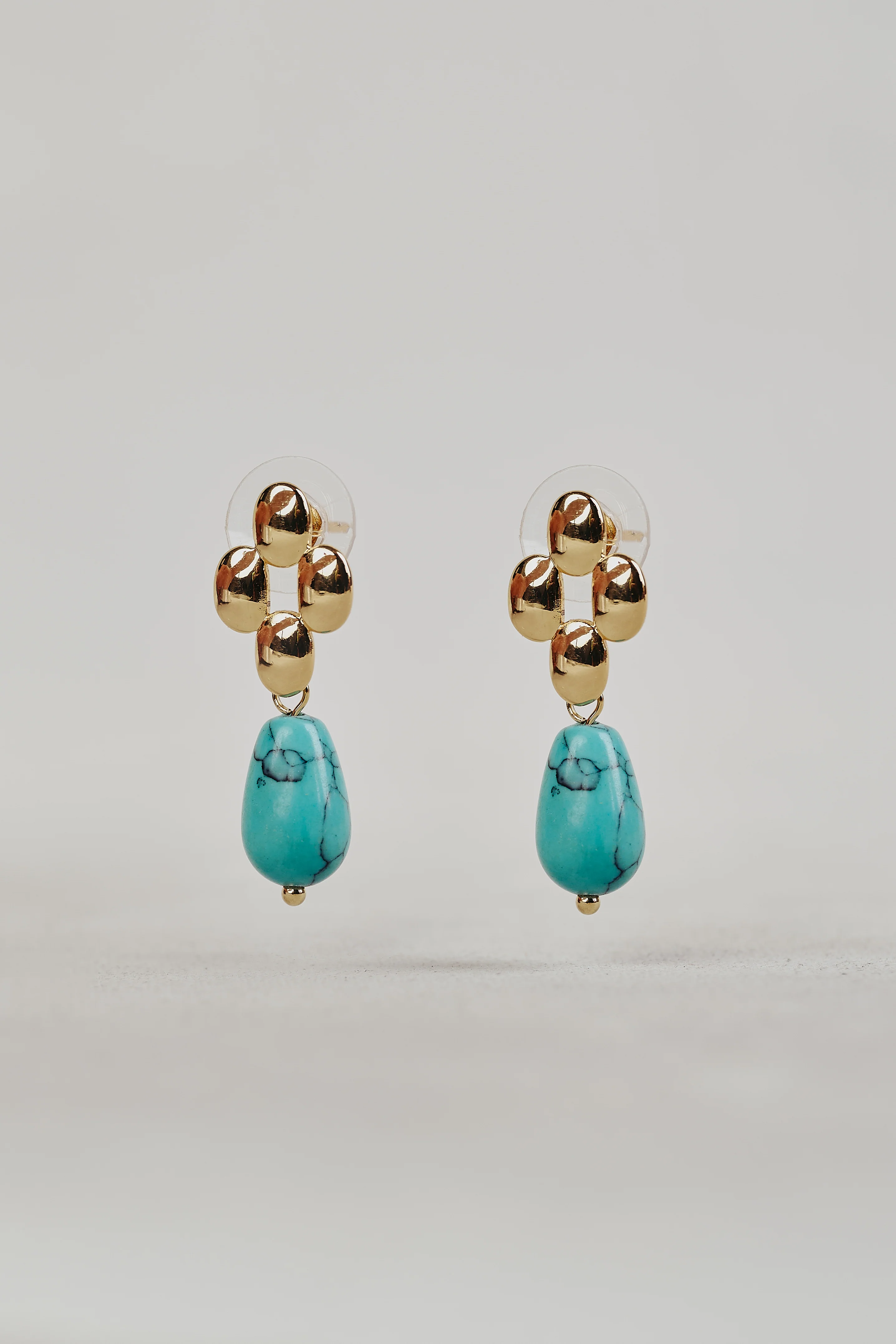 Turquoise Drop Earrings - Skullriy