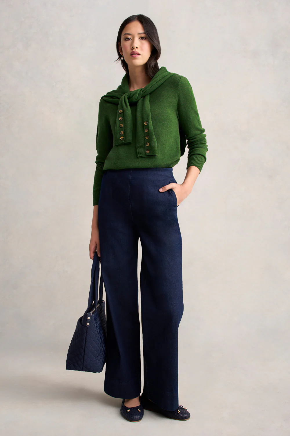 Wool Cashmere Jumper - Clover - Skullriy