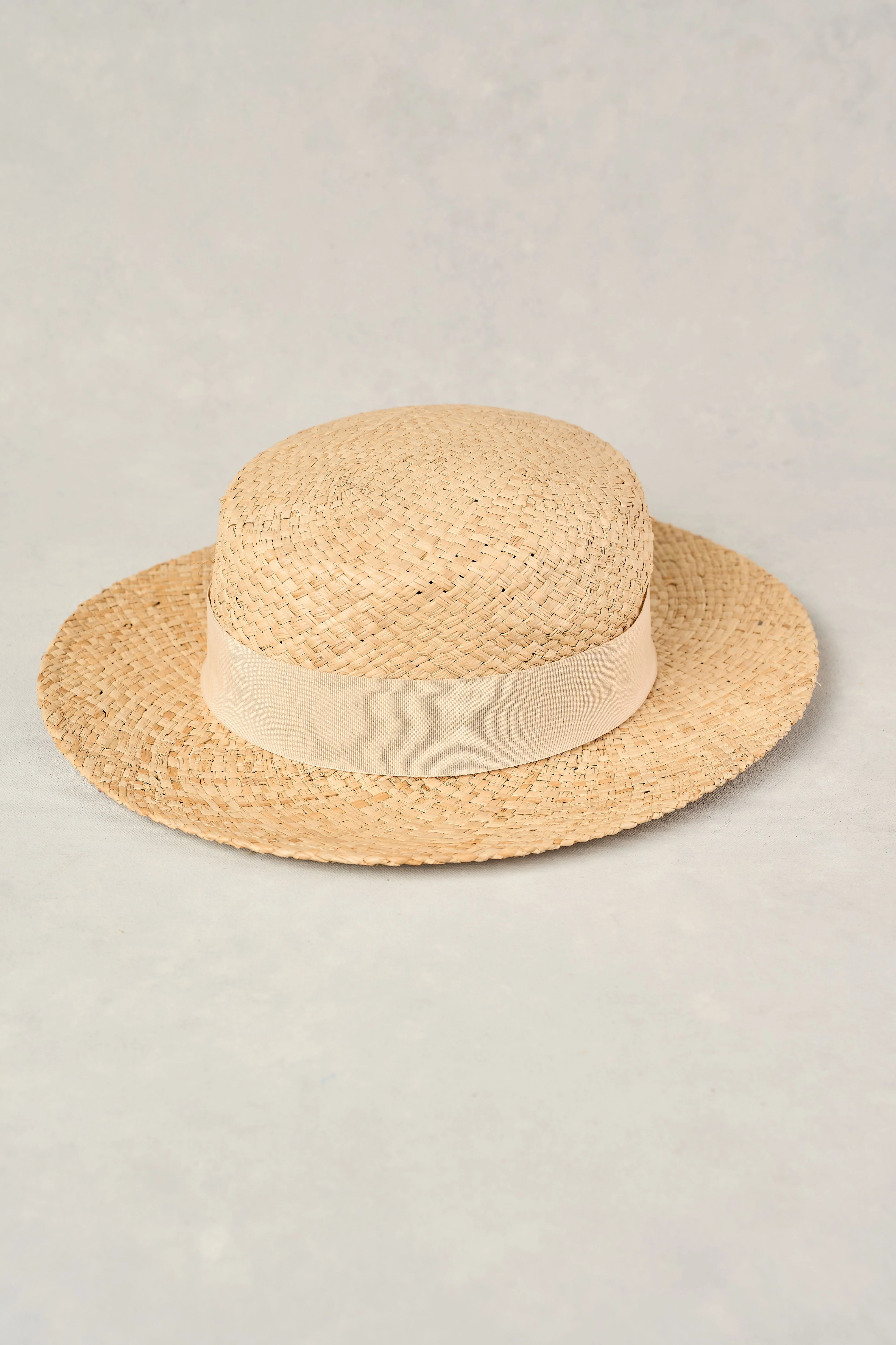 Venetian Boater Hat - Natural - Skullriy