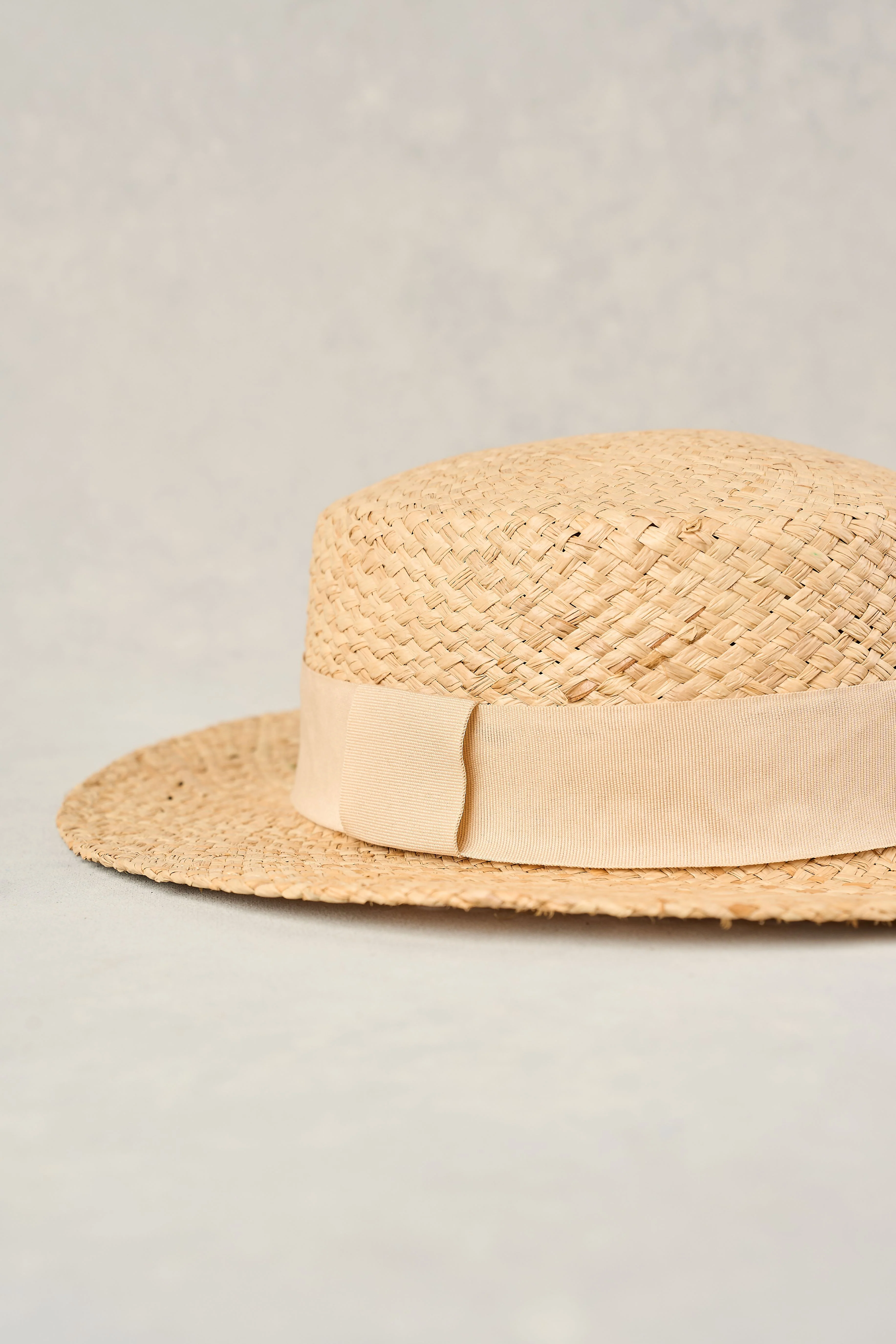 Venetian Boater Hat - Natural - Skullriy