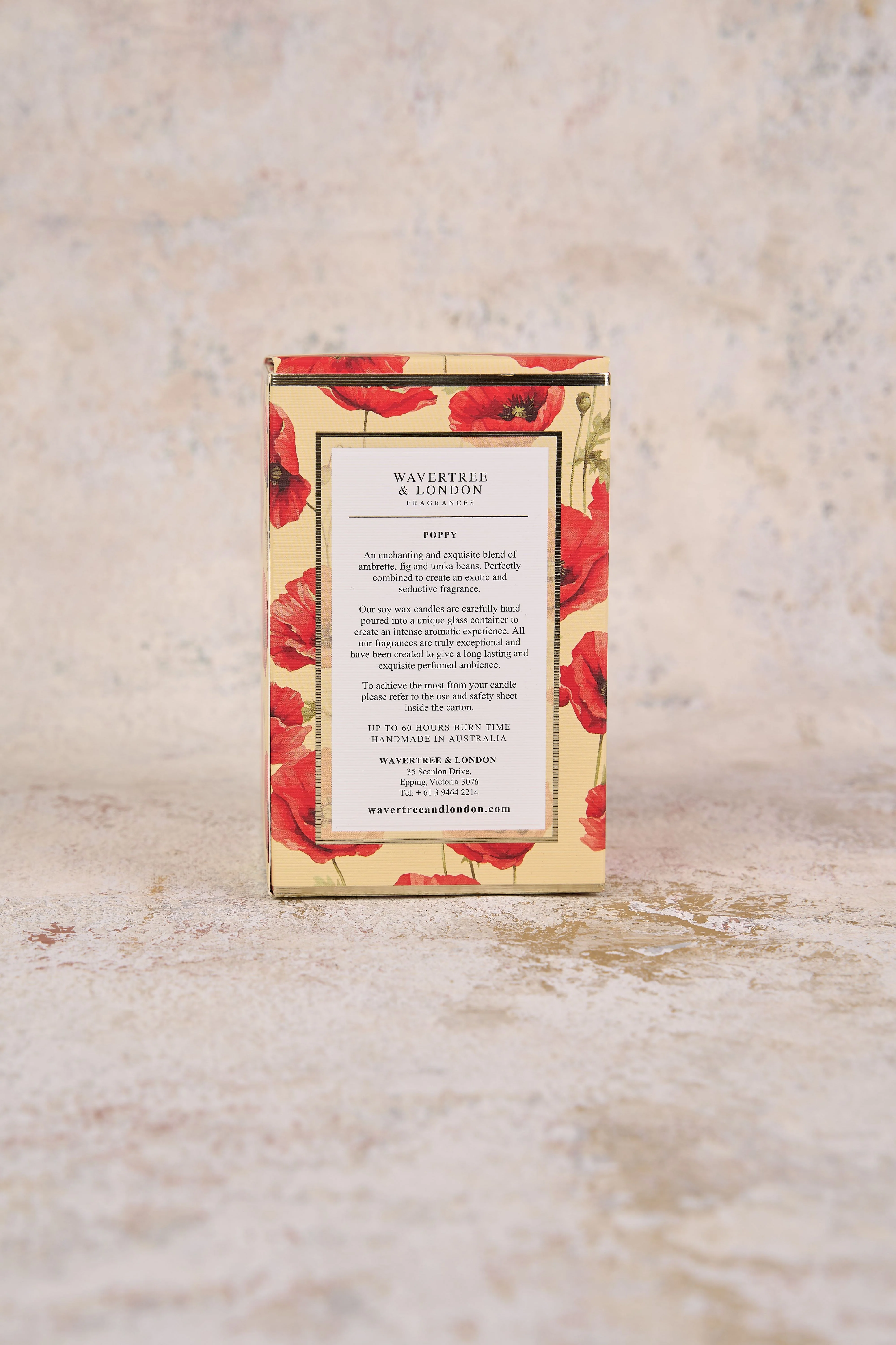 Wavertree Poppy Candle - Skullriy