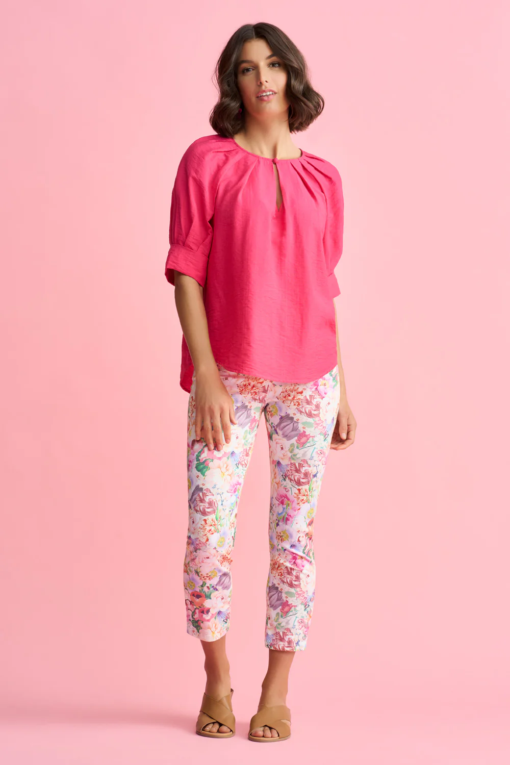 Bengajean  7/8th Button Detail - Spring Bouquet Print - Skullriy