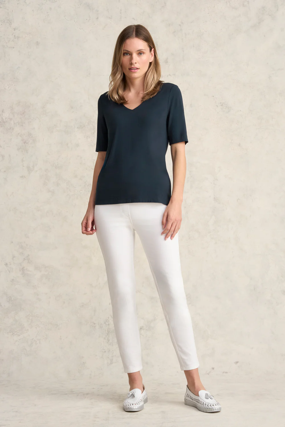 V-Neck Tee - Ink - Skullriy