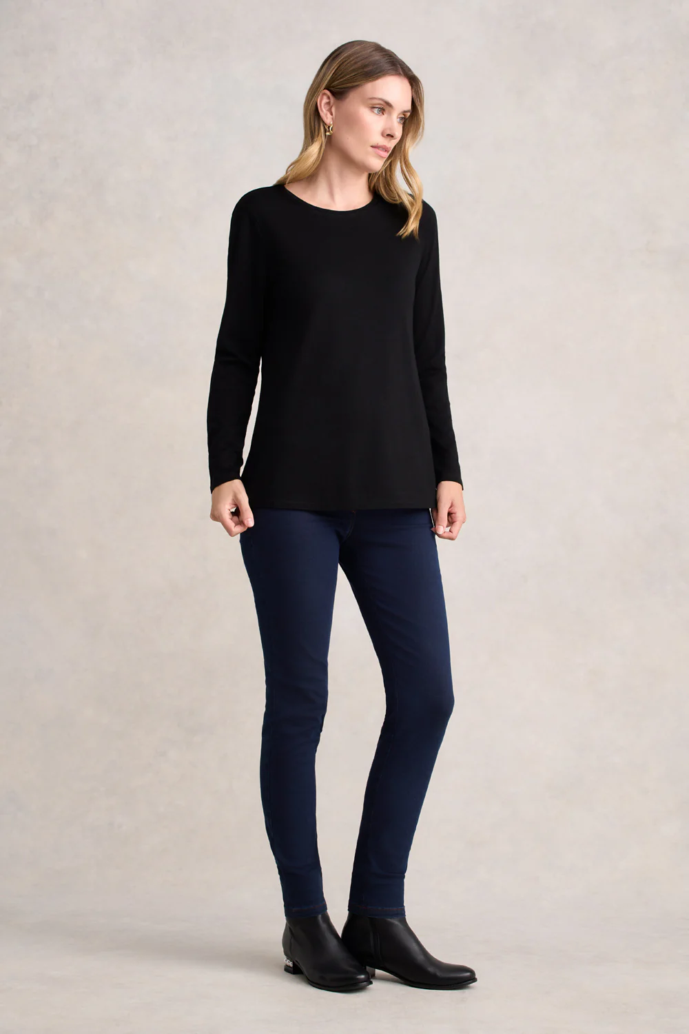 Wool Jersey Tee - Black - Skullriy