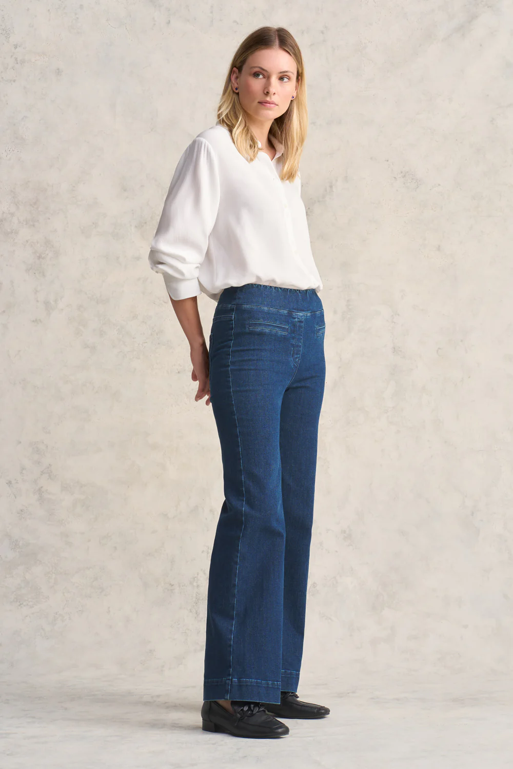 Bengajean  Le Flare - Dark Wash Denim - Skullriy