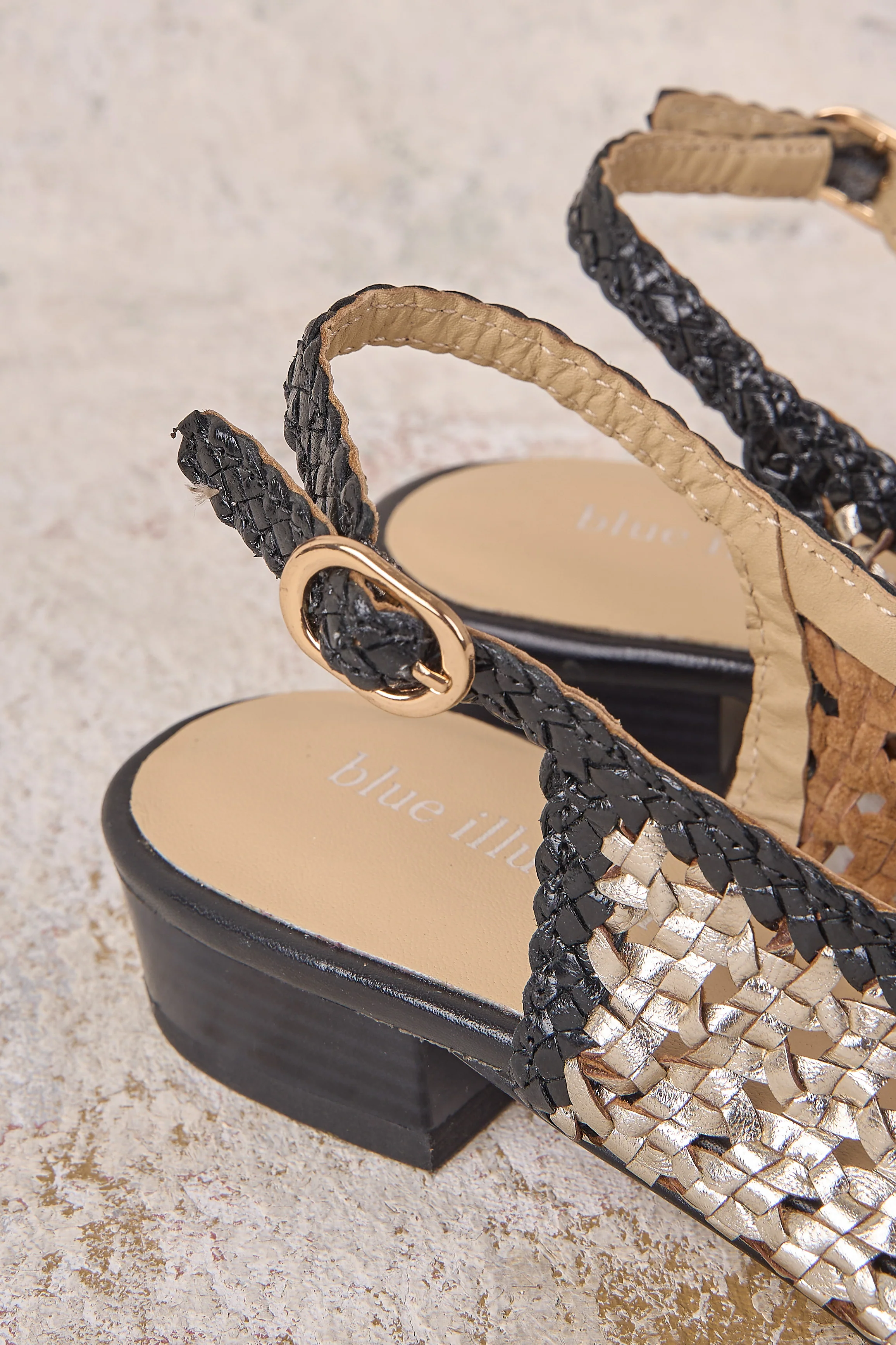 Verona Woven Sling Back Flat - Multi - Skullriy