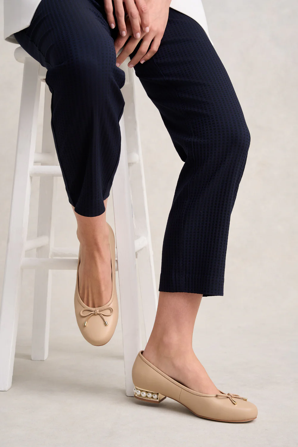 Jolie Pearl Ballet Flat - Nude - Skullriy