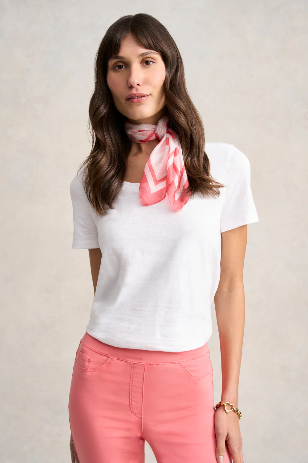 Polka Dot Silk Scarf - Multi - Skullriy