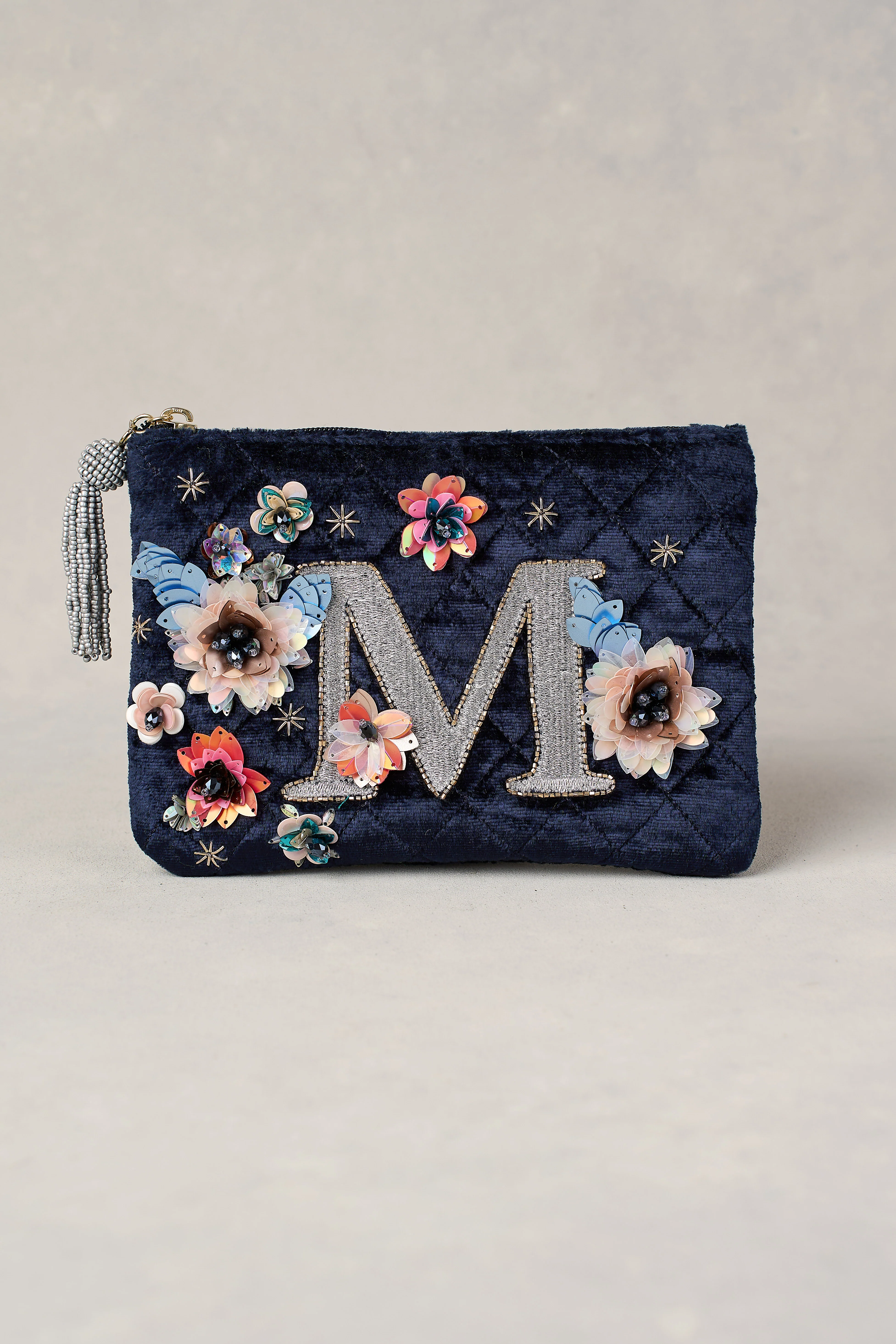 M Monogram Cosmetic Bag - Blue - Skullriy