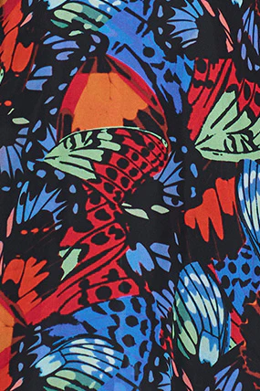 Olivia Newton-John Silk Kimono - Rainbow Butterfly - Skullriy